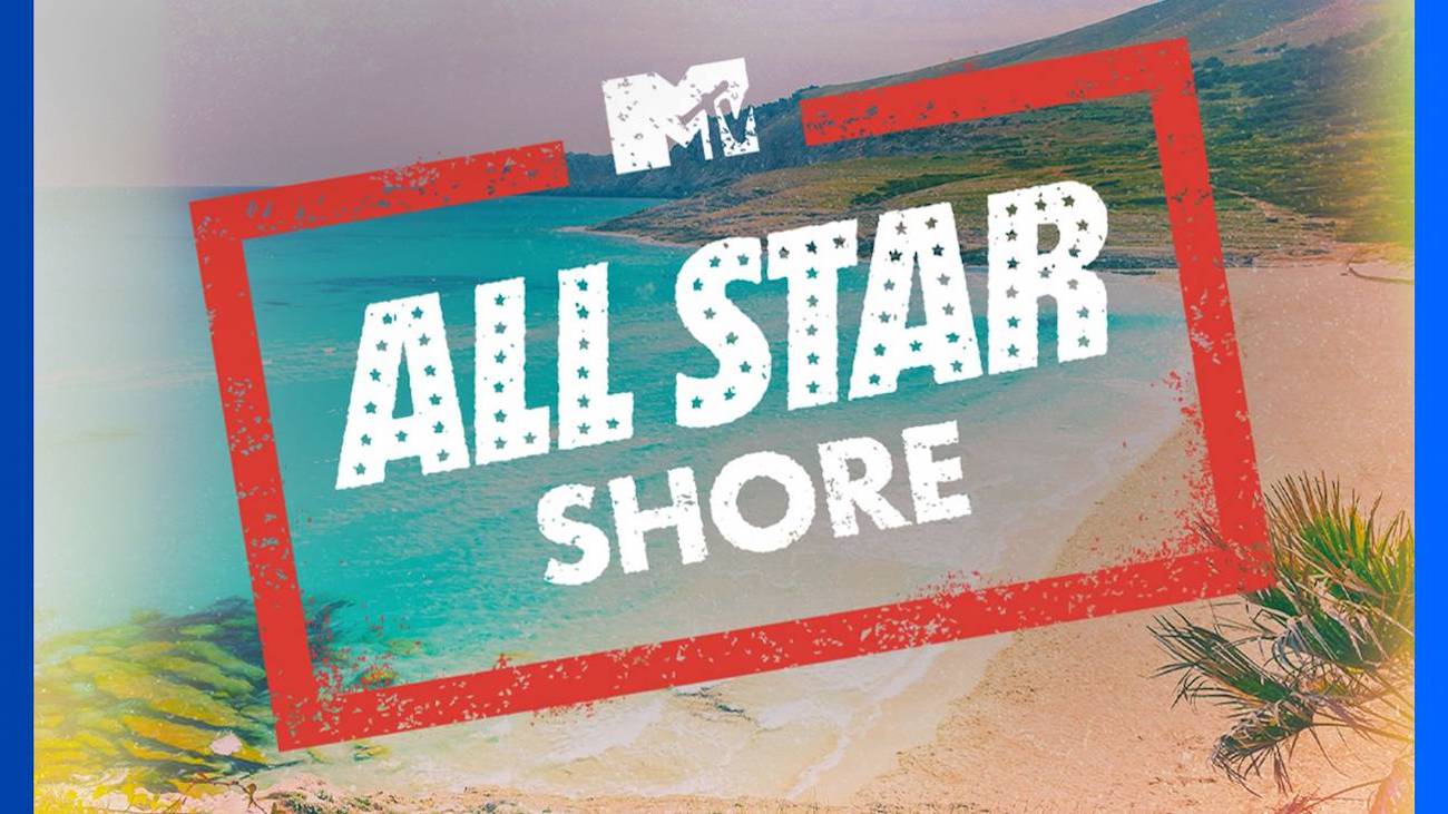 A title card for the Paramount+ series 'All Star Shore'