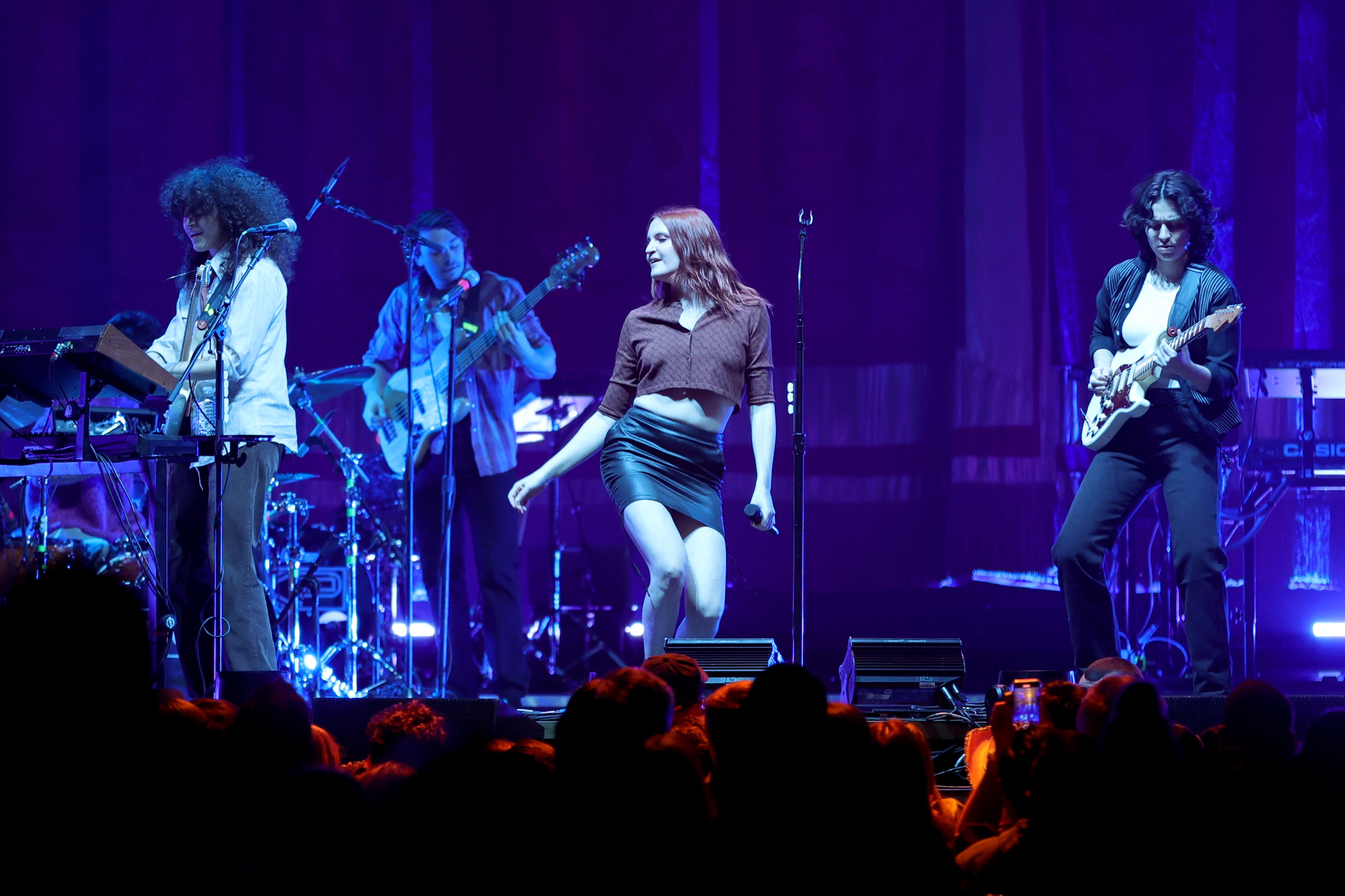 MUNA performs during the Kacey Musgraves 'Star-Crossed: Unveiled' Tour at Madison Square Garden