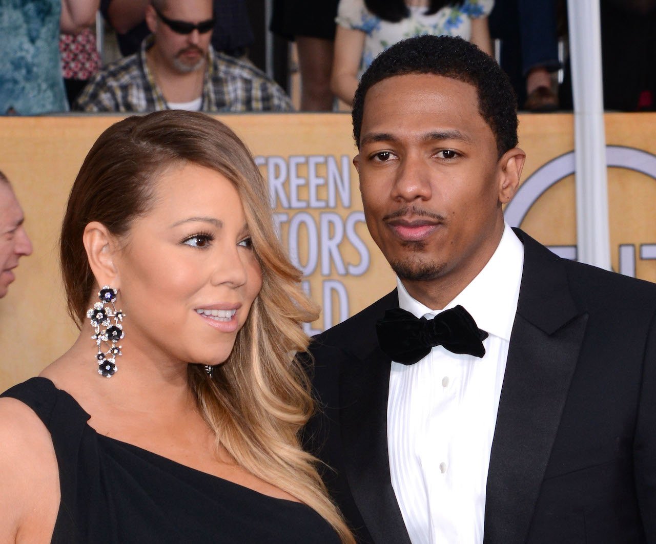 Mariah Carey and Nick Cannon on red carpet