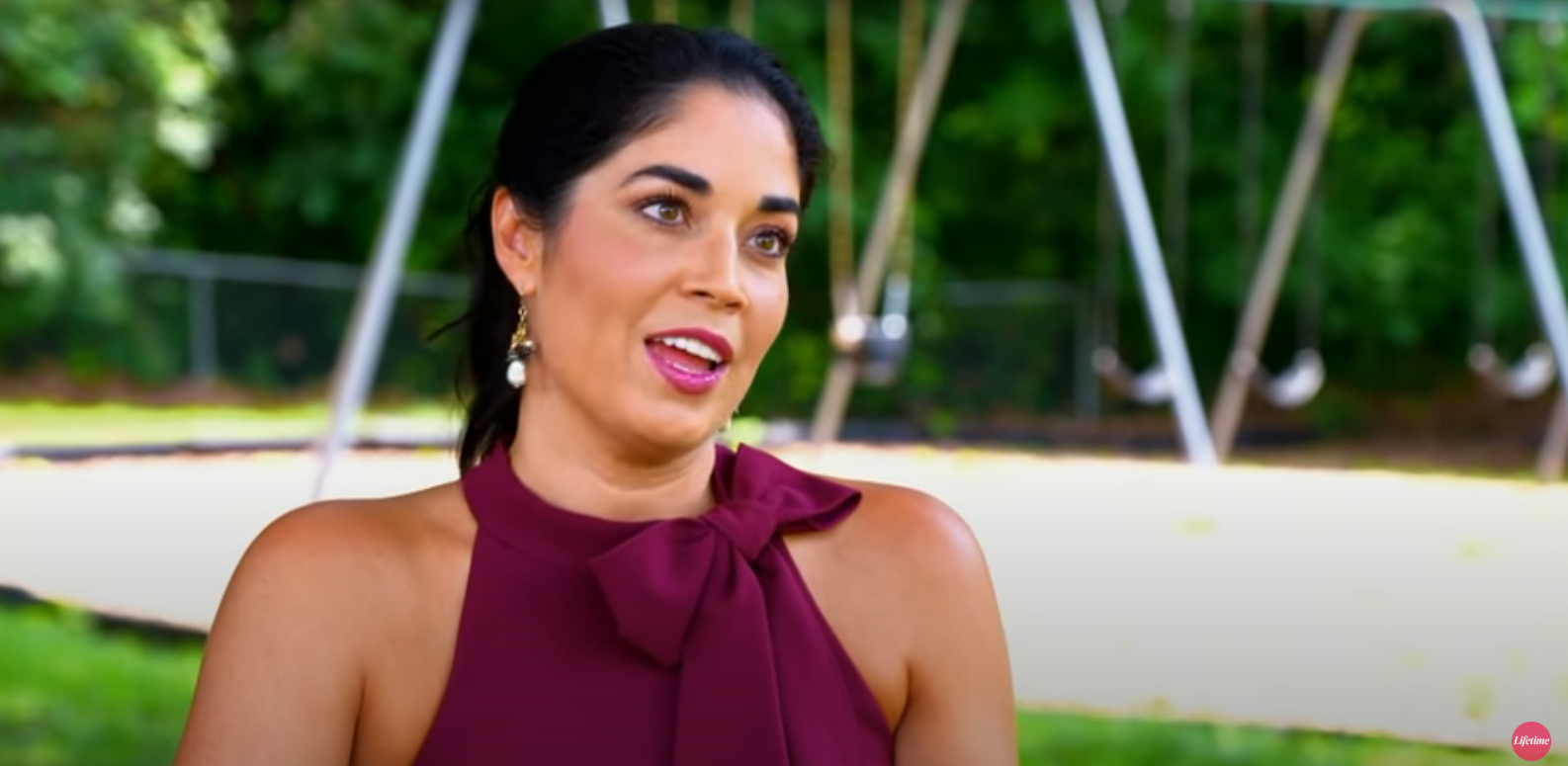 Dr Viviana Coles wearing a halter top in 'Married at First Sight' episode 