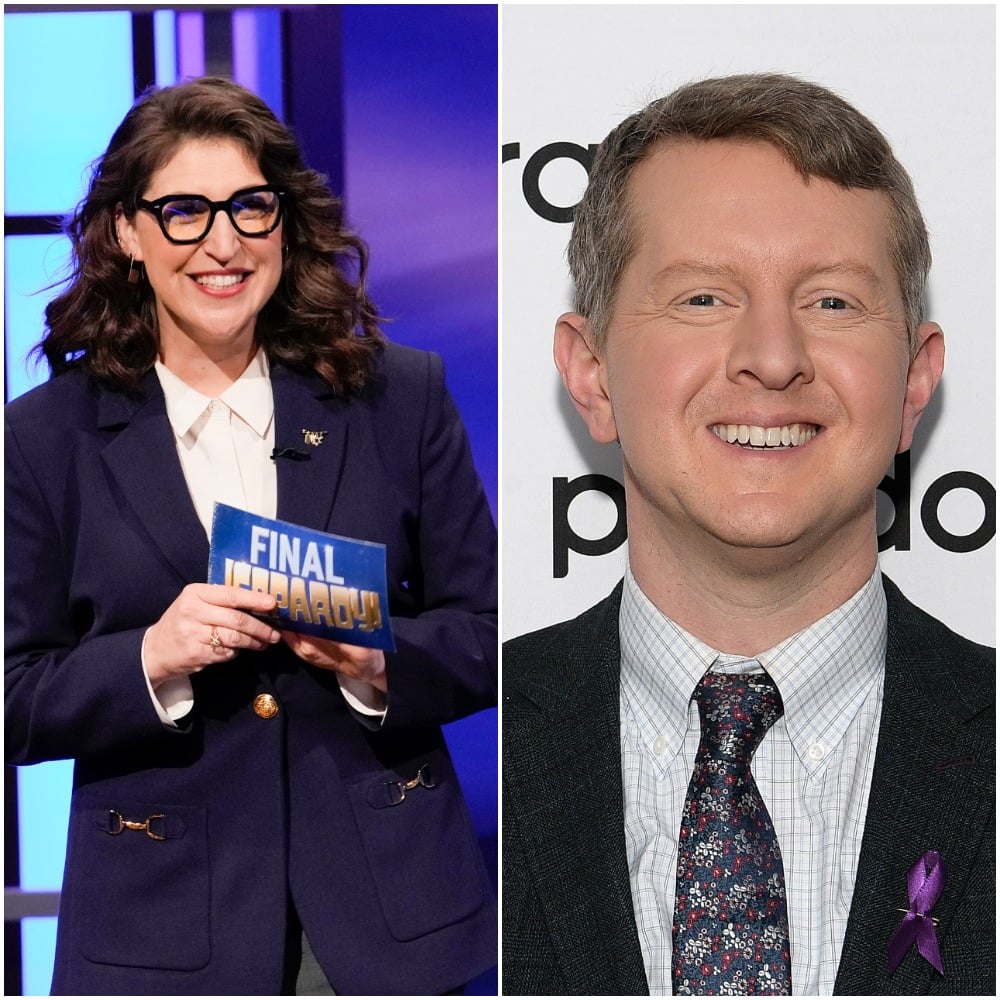 'Jeopardy!' co-hosts (left to right): Mayim Bialik and Ken Jennings