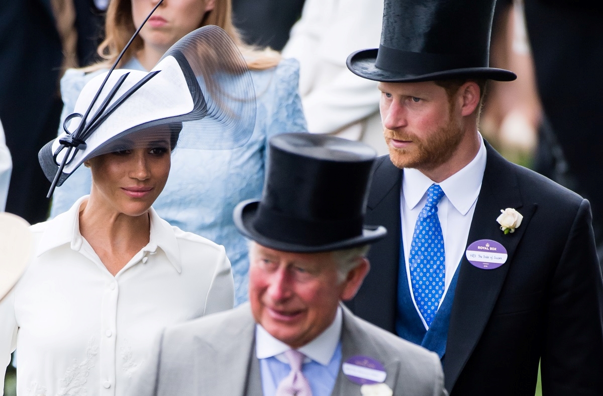 Meghan Markle, Prince Harry, and Prince Charles photographed as they attend the Royal Ascot