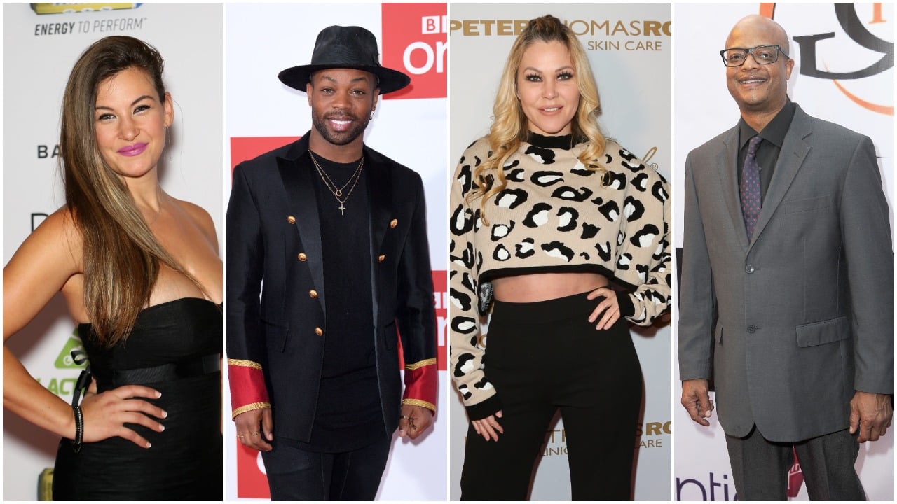 Miesha Tate, Todrick Hall, Shanna Moakler, and Todd Bridges posing separately