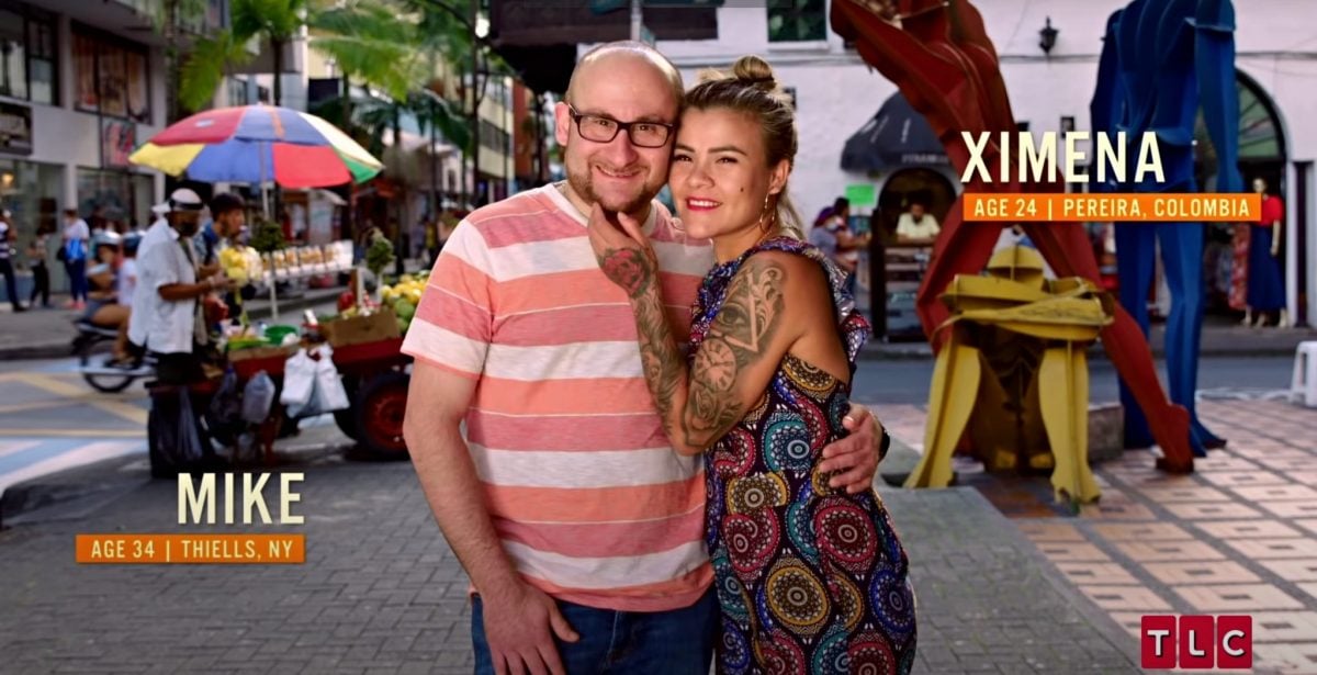 Mike and Ximena standing together in the streets of Colombia on ’90 Day Fiancé Before the 90 Days’ Season 5.