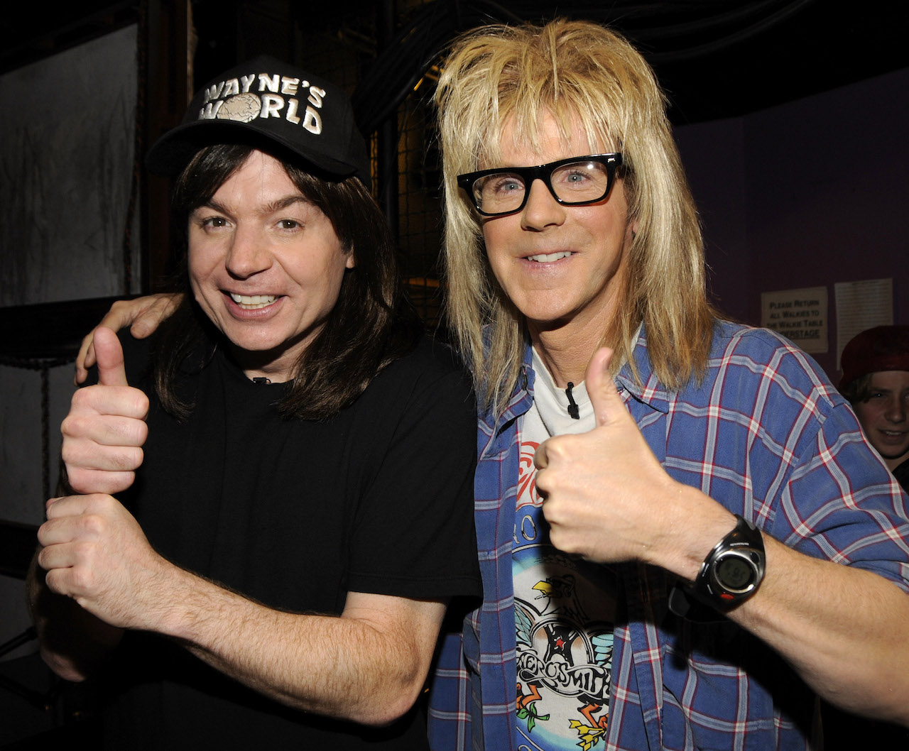 Mike Myers and Dana Carvey as characters Wayne and Garth from 'Wayne's World'