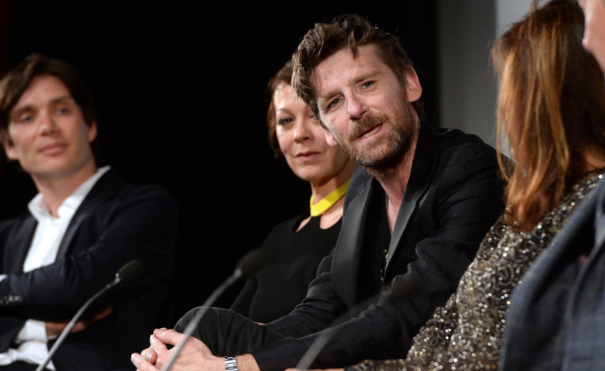 'Peaky Blinders' Season 6 star Paul Anderson in focus with Cillian Murphy and Helen McCrory next to him at a Q&A