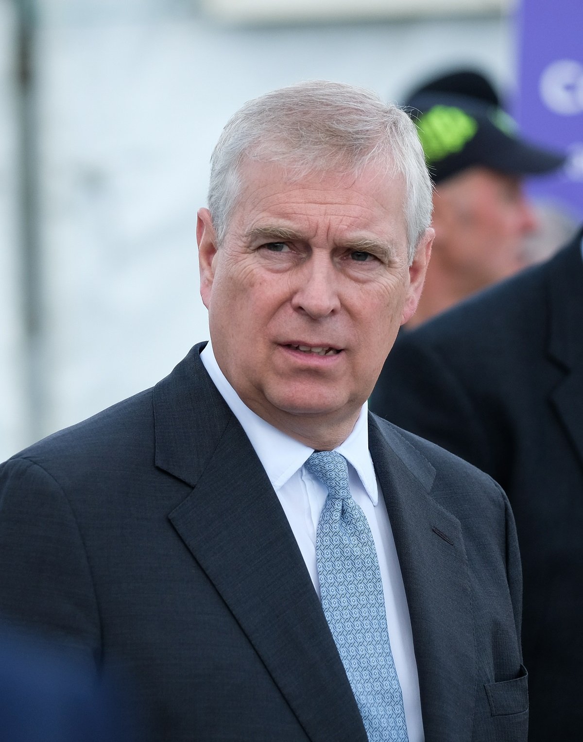 Prince Andrew dressed in a suit and tie as he attends the Great Yorkshire Show