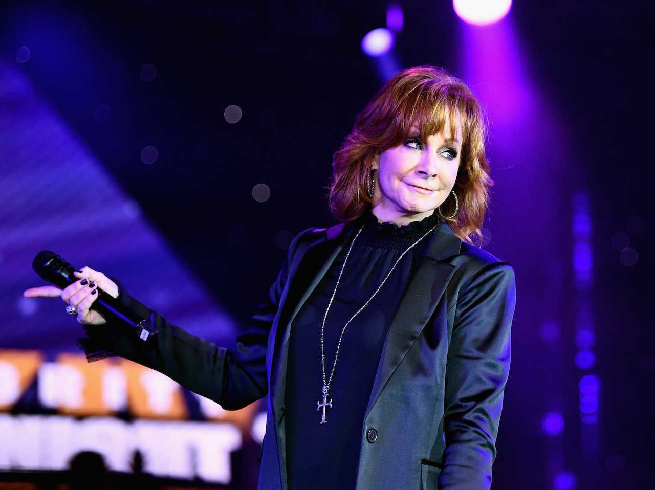 Reba McEntire speaks onstage at Celebrity Fight Night XXIV on March 10, 2018