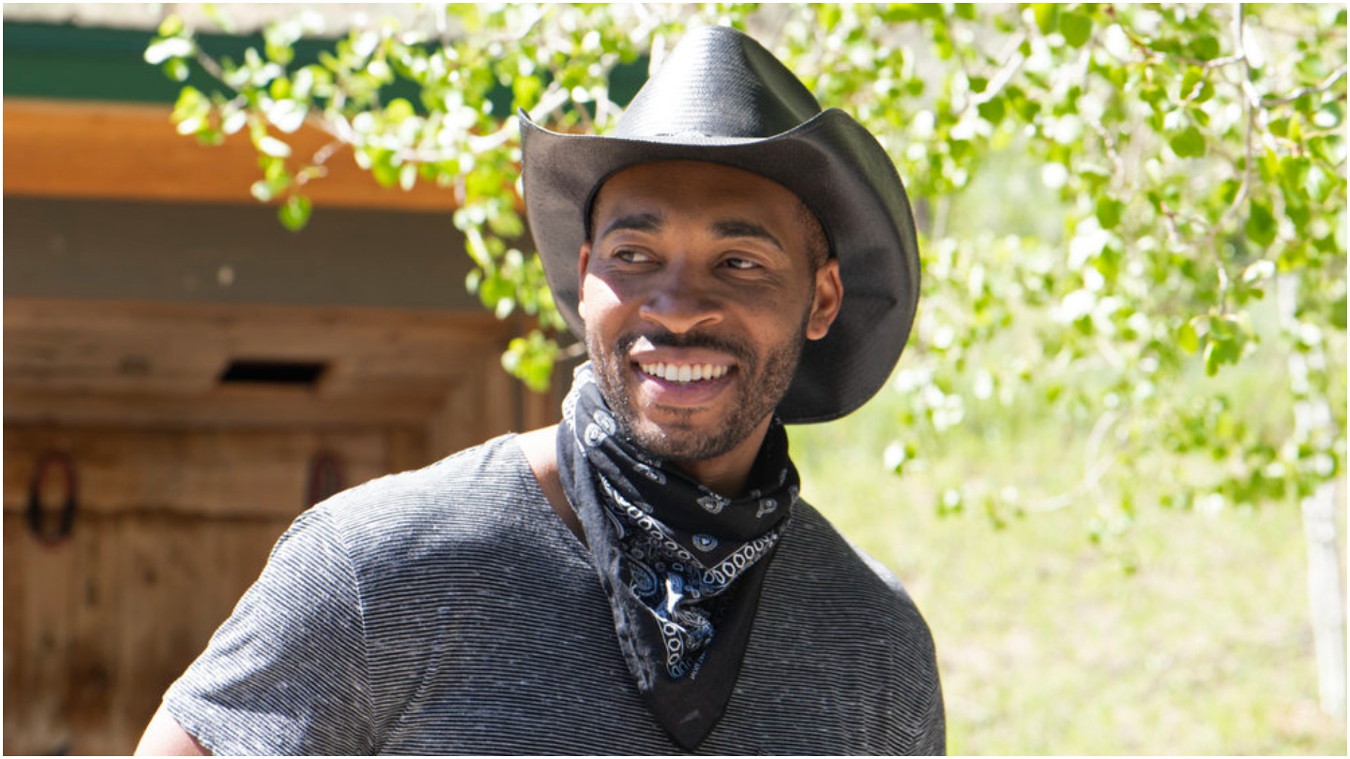 Redmond Parker from 'Relatively Famous: Ranch Rules' smiles
