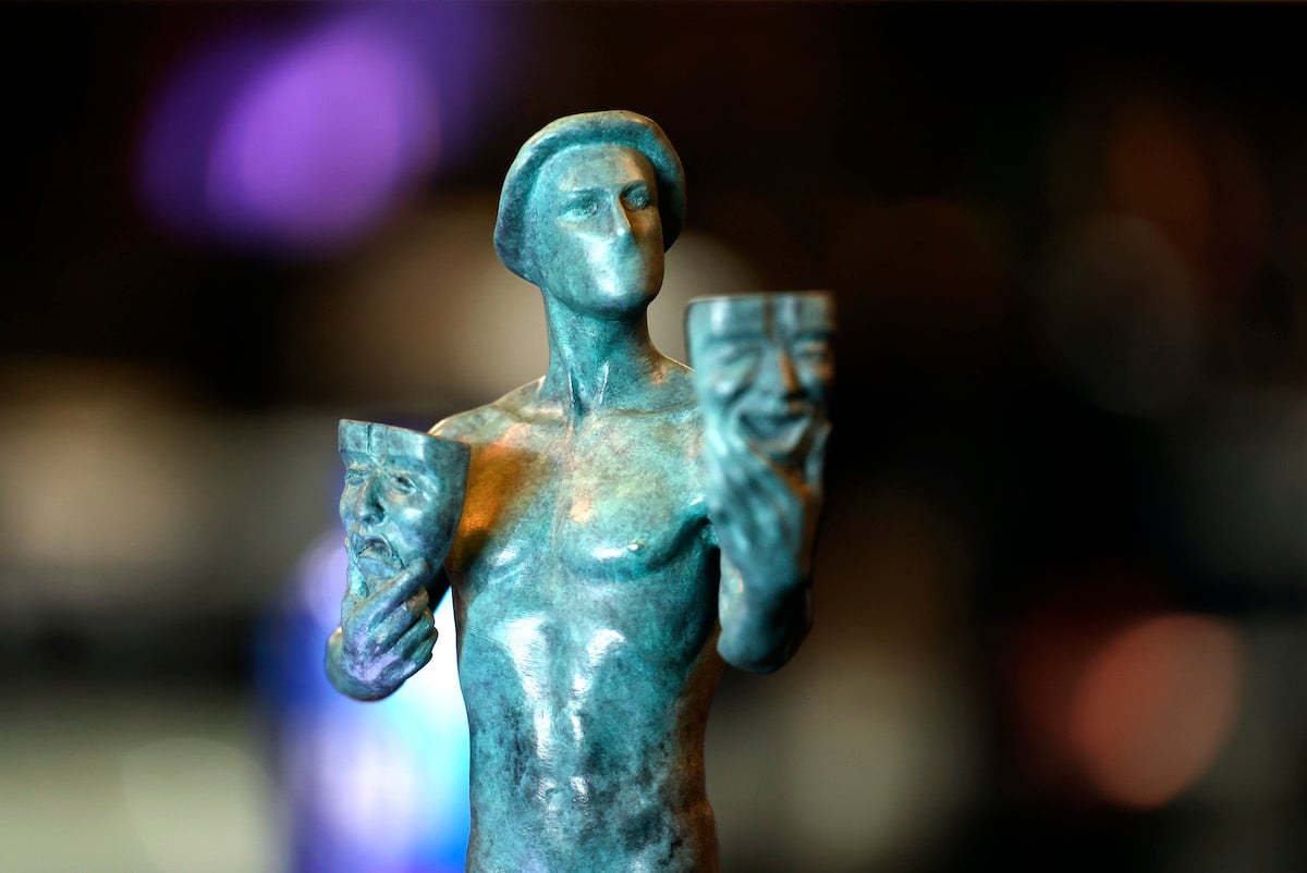 A Screen Actors Guild statue