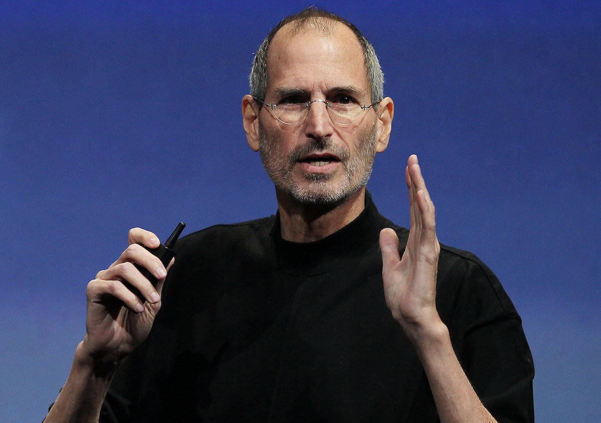 Apple CEO Steve Jobs speaks during an Apple special event on April 8, 2010, in Cupertino, California