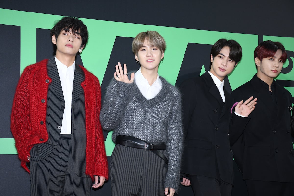 V, Suga, Jin and Jungkook of BTS arrive at the Melon Music Awards 2019