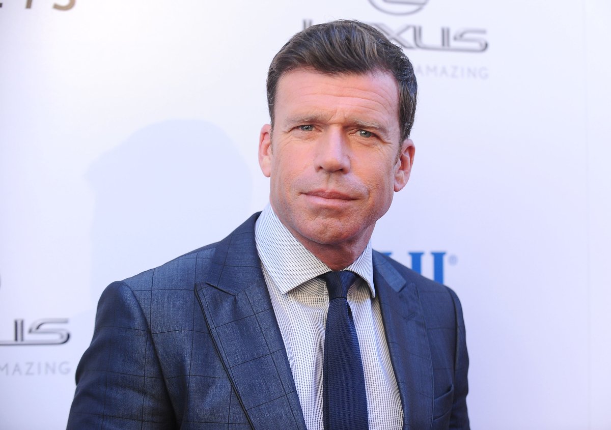 Bass Reeves and Yellowstone creator Taylor Sheridan attends the premiere of "Wind River" at The Theatre at Ace Hotel on July 26, 2017 in Los Angeles, California.