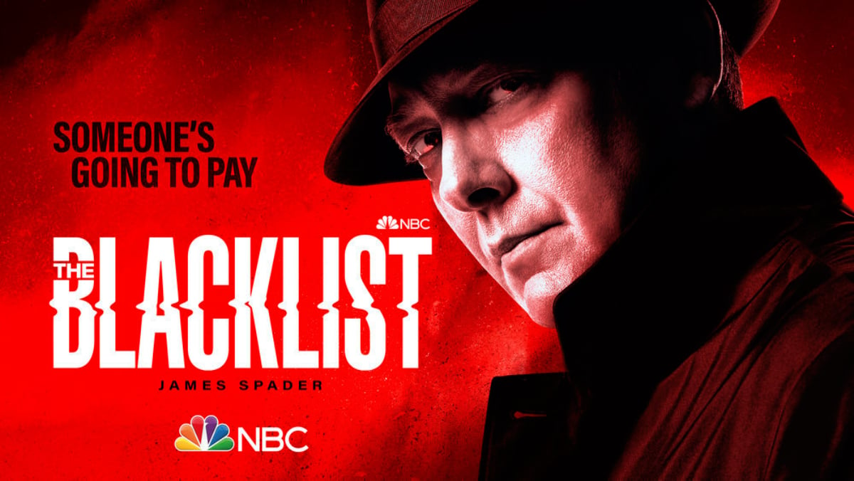 The Blacklist Season 9 key art with James Spader. The image reads, "Someone's going to pay."