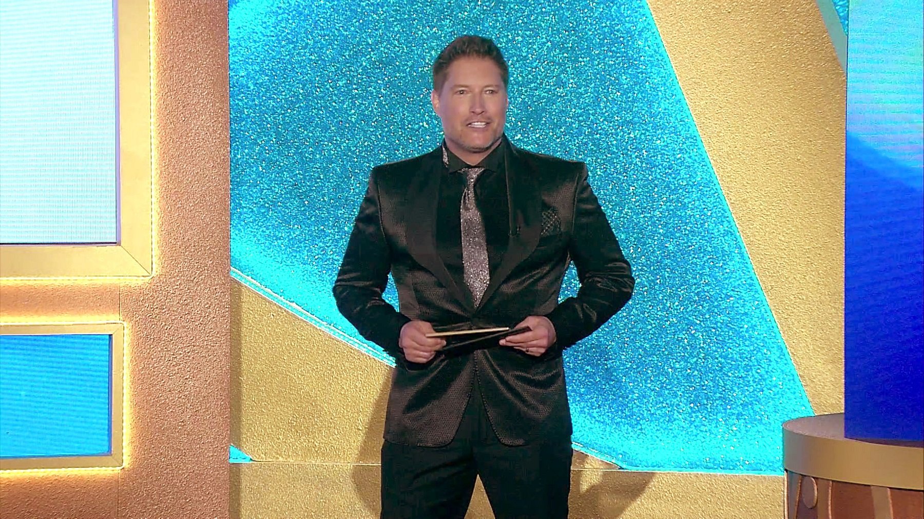 The Bold and the Beautiful spoilers focus on Deacon, pictured here in a black suit