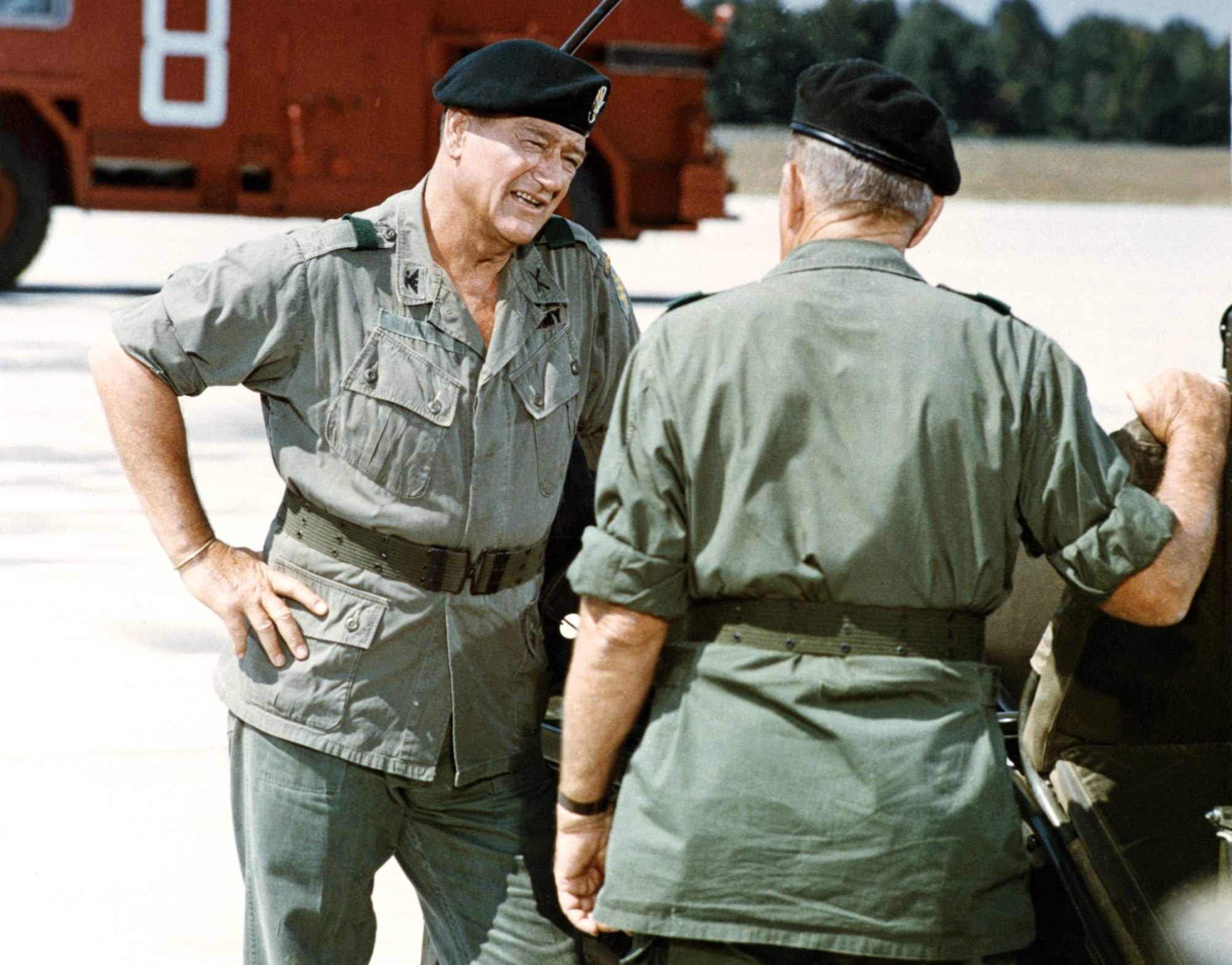 'The Green Berets' John Wayne as Col. Mike Kirby and Ray Kellogg