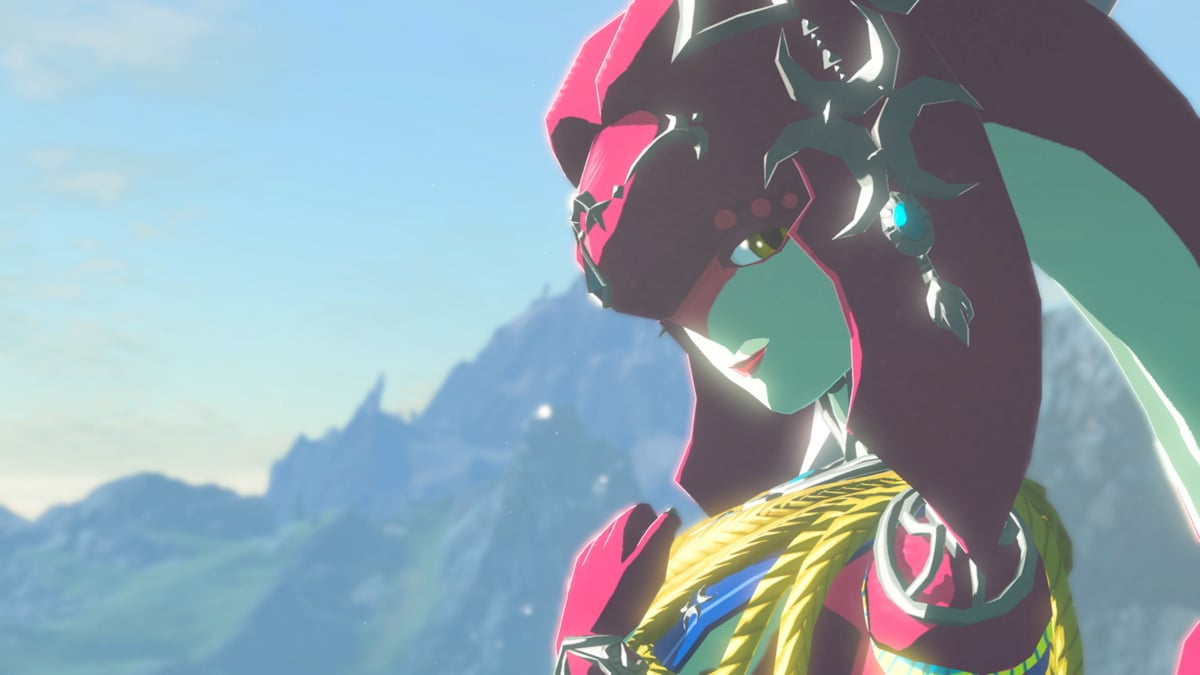 Champion Mipha, who loves Link, from 'The Legend of Zelda: Breath of the Wild' DLC