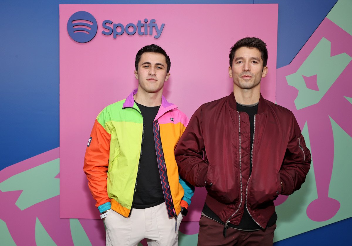 Chris Olsen and boyfriend Ian Paget at the Spotify Celebrates Wrapped with “A Totally Normal Party for 2021
