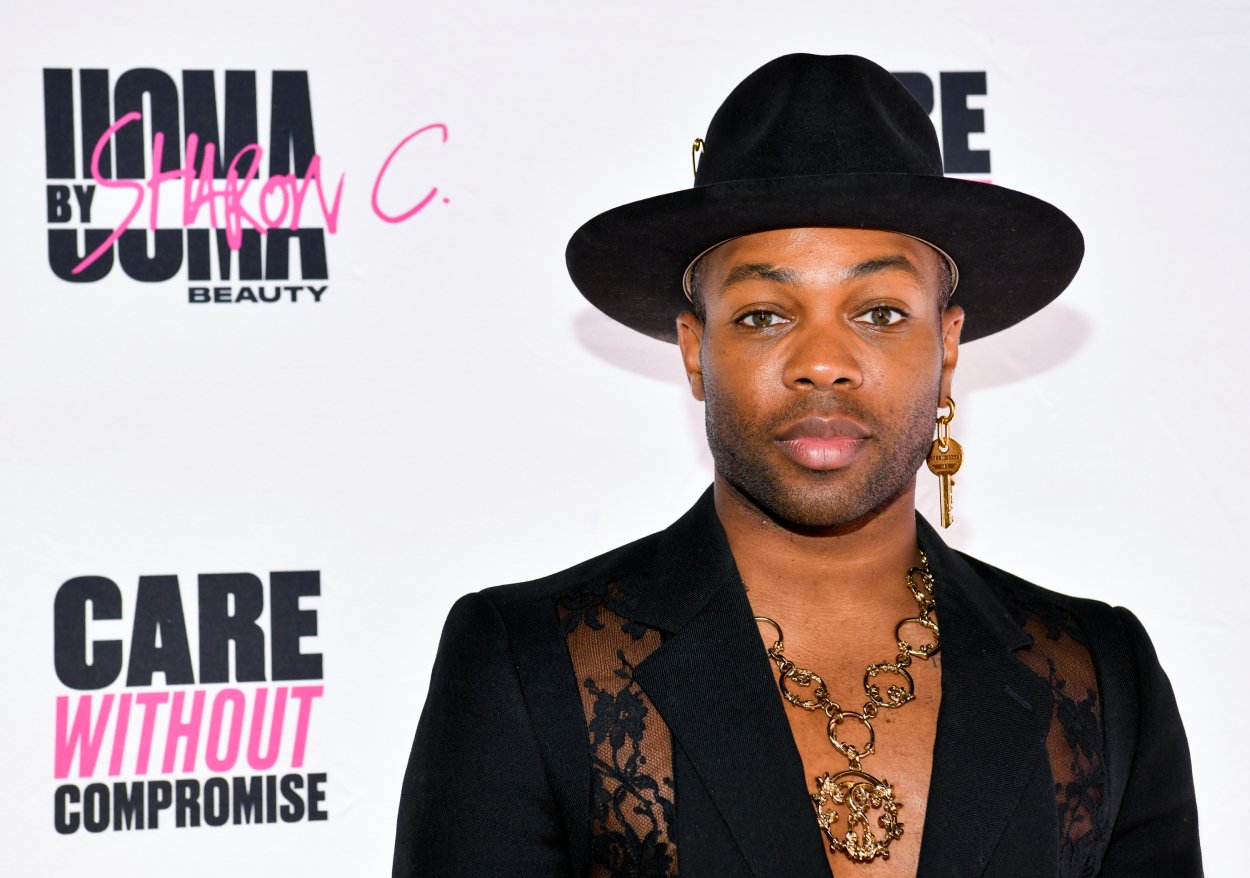 Todrick Hall posing at UOMA Pride Month and Juneteenth Celebration launch event