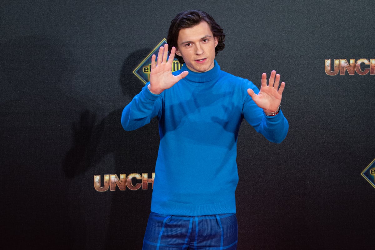 Nathan Drake actor Tom Holland at 'Uncharted' premiere