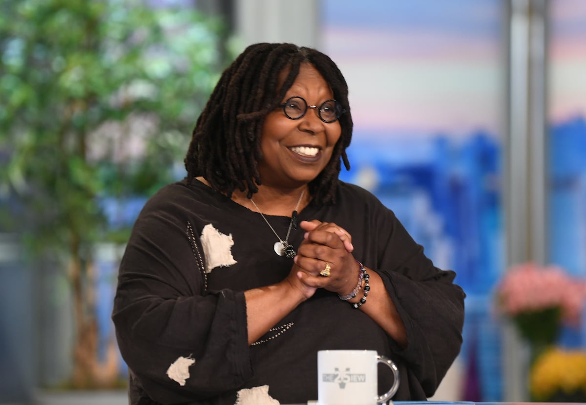 Whoopi Goldberg smiles on "The View."