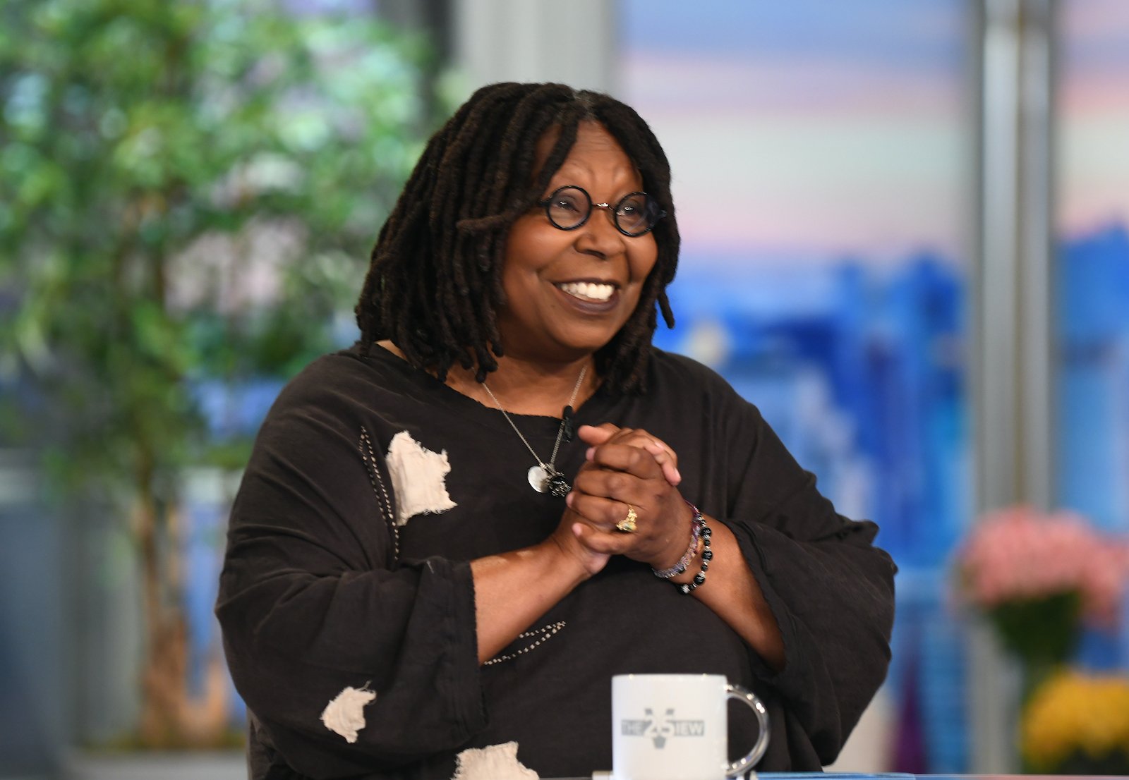 Whoopi Goldberg welcomes a guest on 'The View'