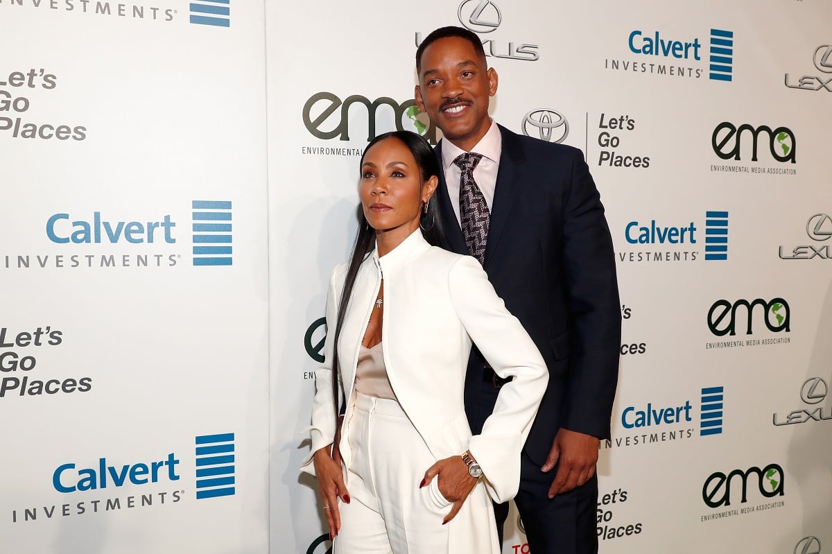 Will Smith smiling with Jada Pinkett Smith