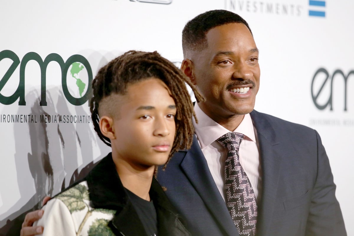 Will Smith smiling with Jaden Smith