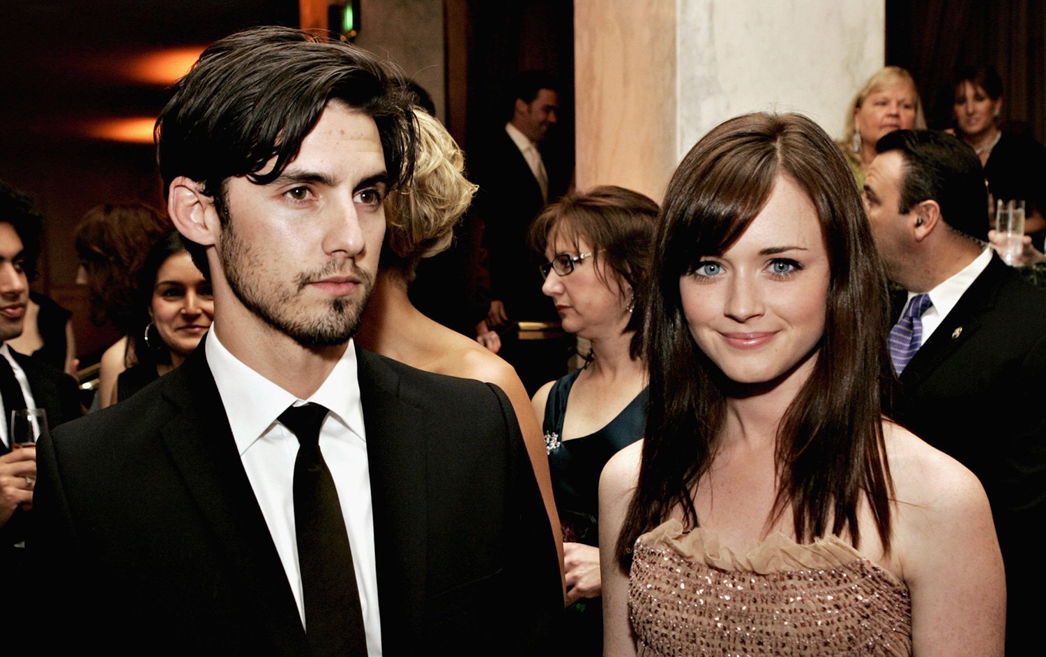 Milo Ventimiglia and Alexis Bledel, who played Jess Mariano and Rory Gilmore on Gilmore Girls.