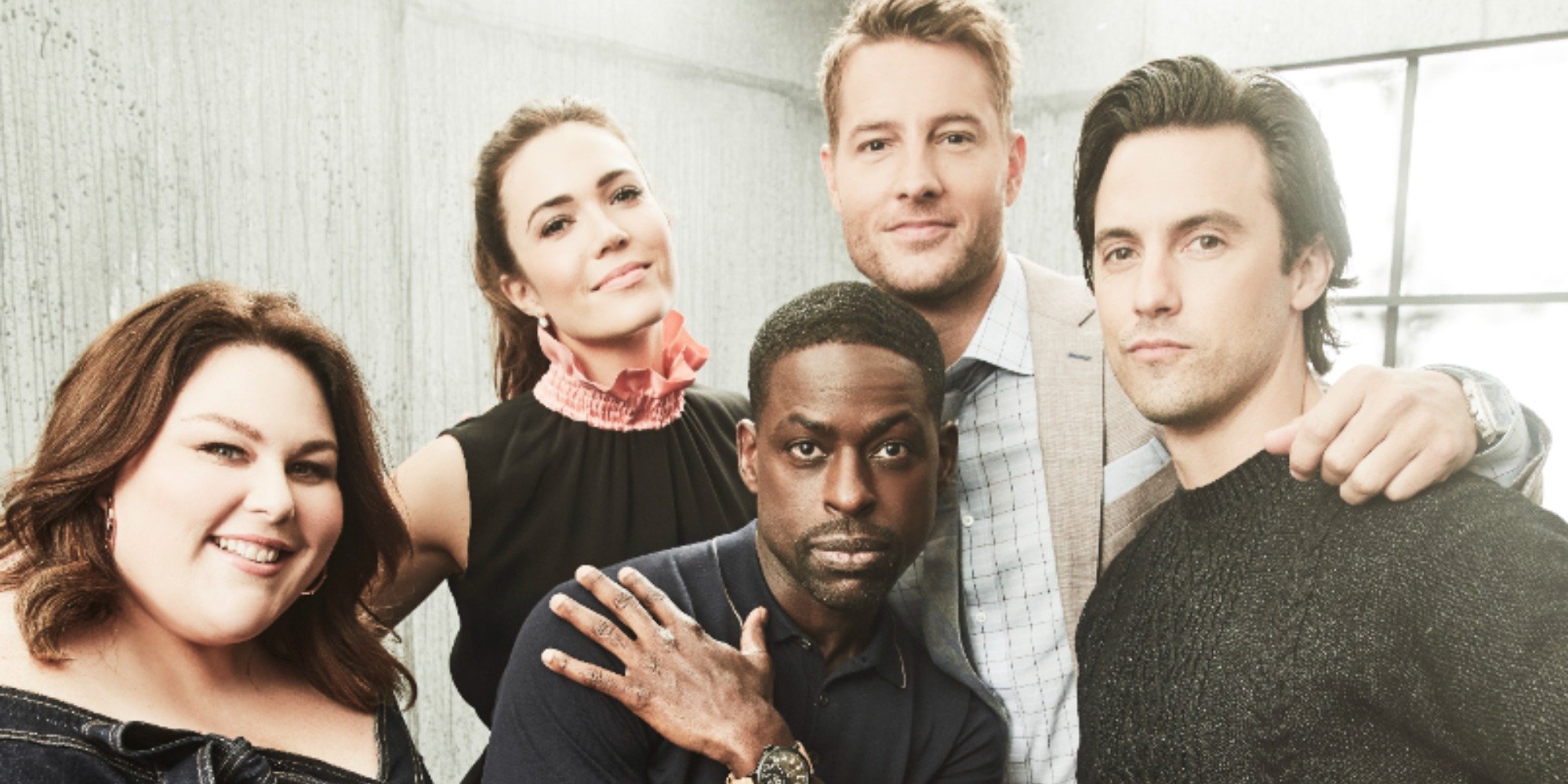 Chrissy Metz, Mandy Moore, Sterling K. Brown, Justin Hartley and Milo Ventimiglia of "This Is Us."