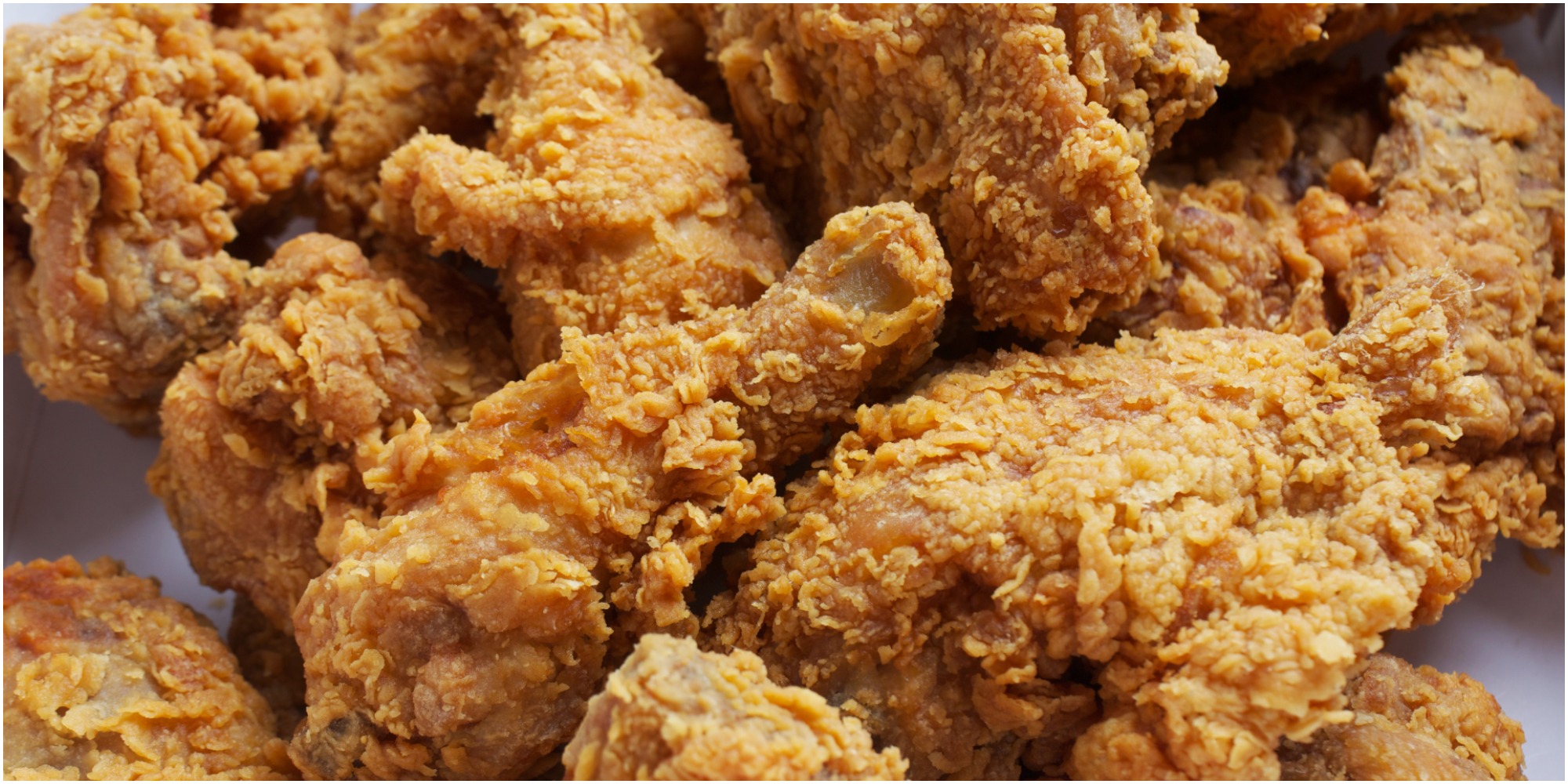 A plate of fried chicken.