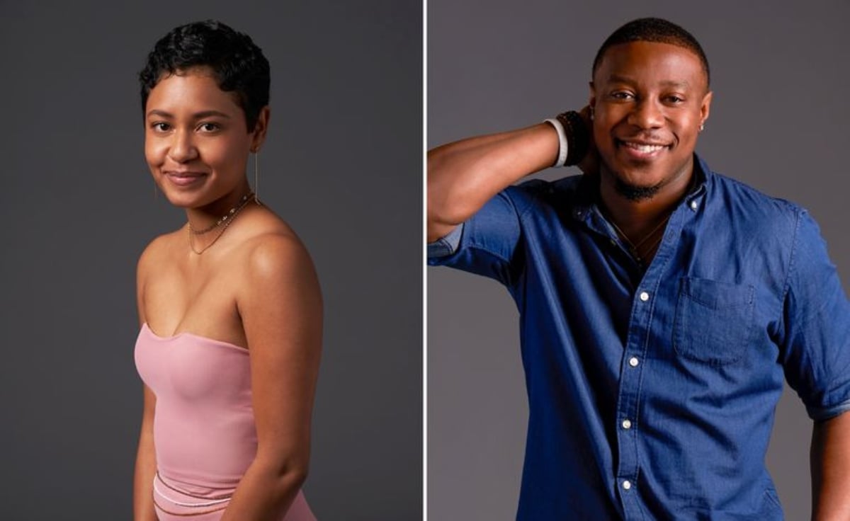 Cast photos for 'Love Is Blind' couple Iyanna Mcneely and Jarrette Jones.