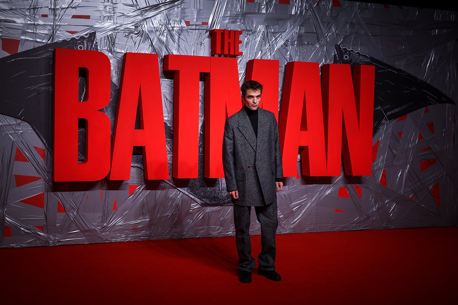 Robert Pattinson at The Batman premiere as reviews of the film go live online