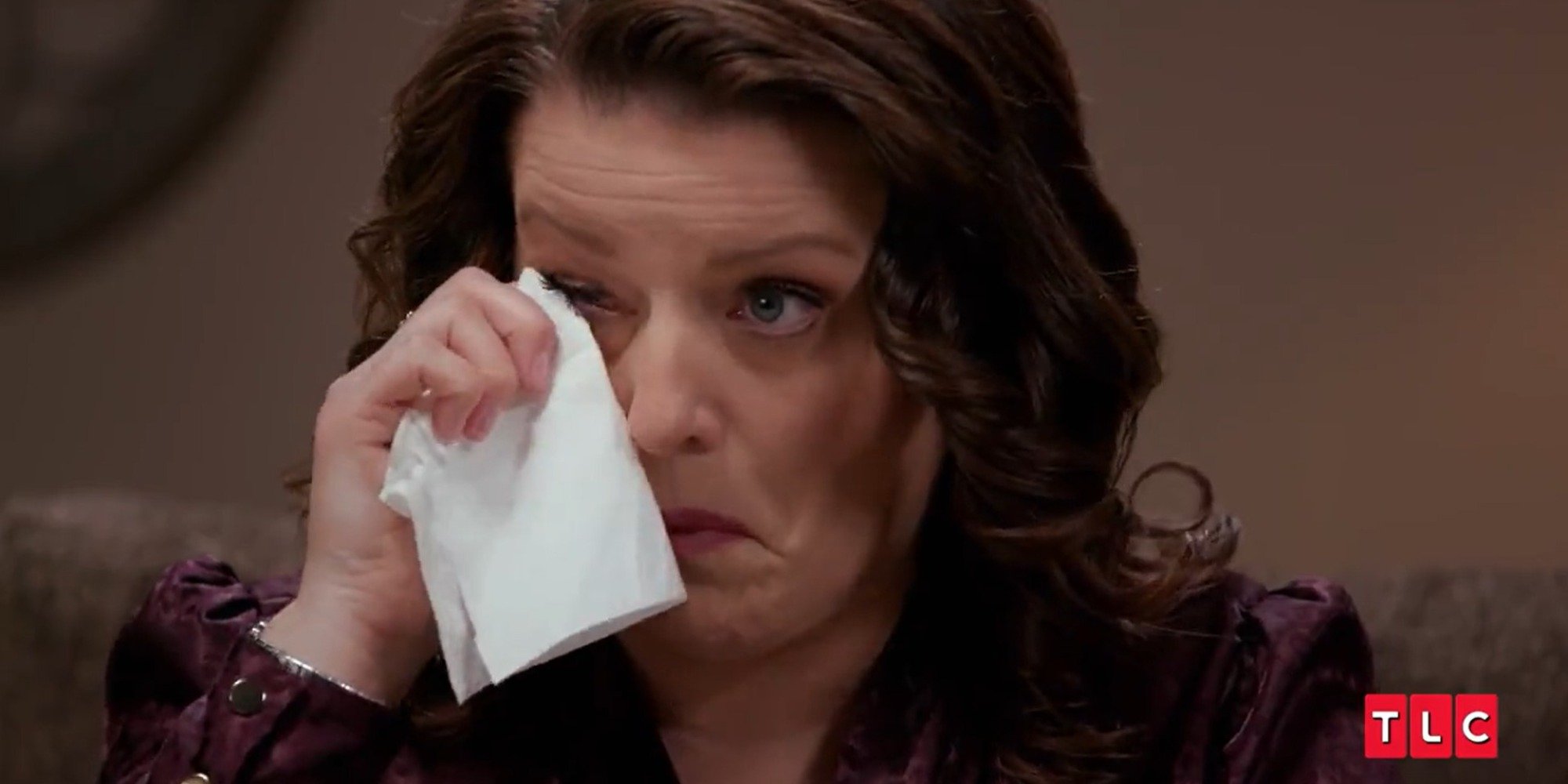 Robyn Brown cries during the second installment of the Sister Wives Tell-All.