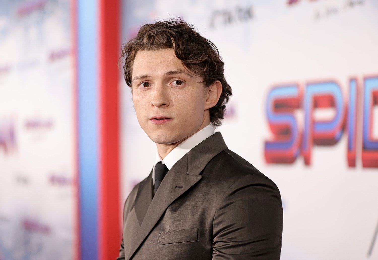 Tom Holland attends the Spider-Man: No Way Home premiere in Los Angeles.