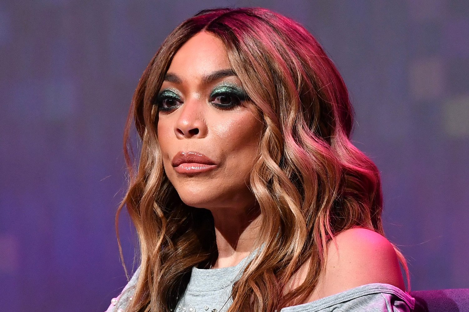 Wendy Williams looking down and frowning