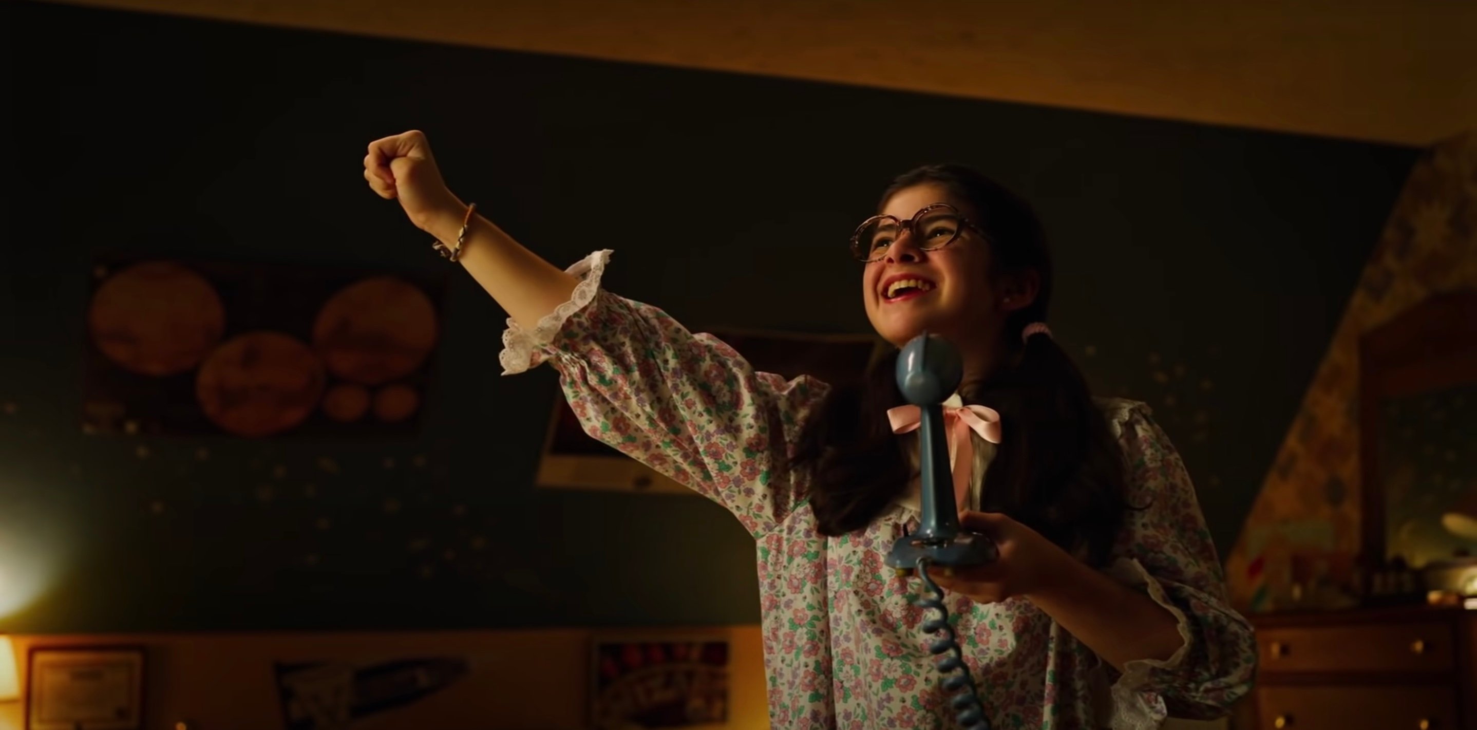'Stranger Things' Season 4 sees Suzie return. In this production still Gabriella Pizzolo sings into her ham radio in season 3.
