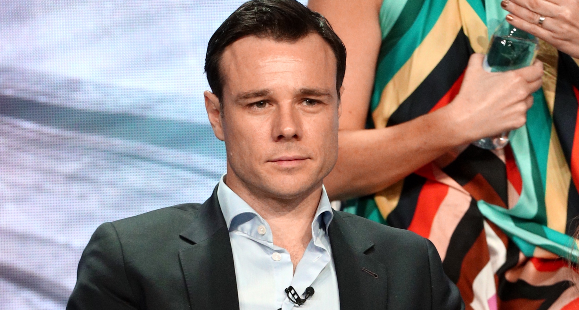 Actor Rupert Evans as Edmund Bridgerton in 'Bridgerton' Season 2 at panel for 'Charmed'