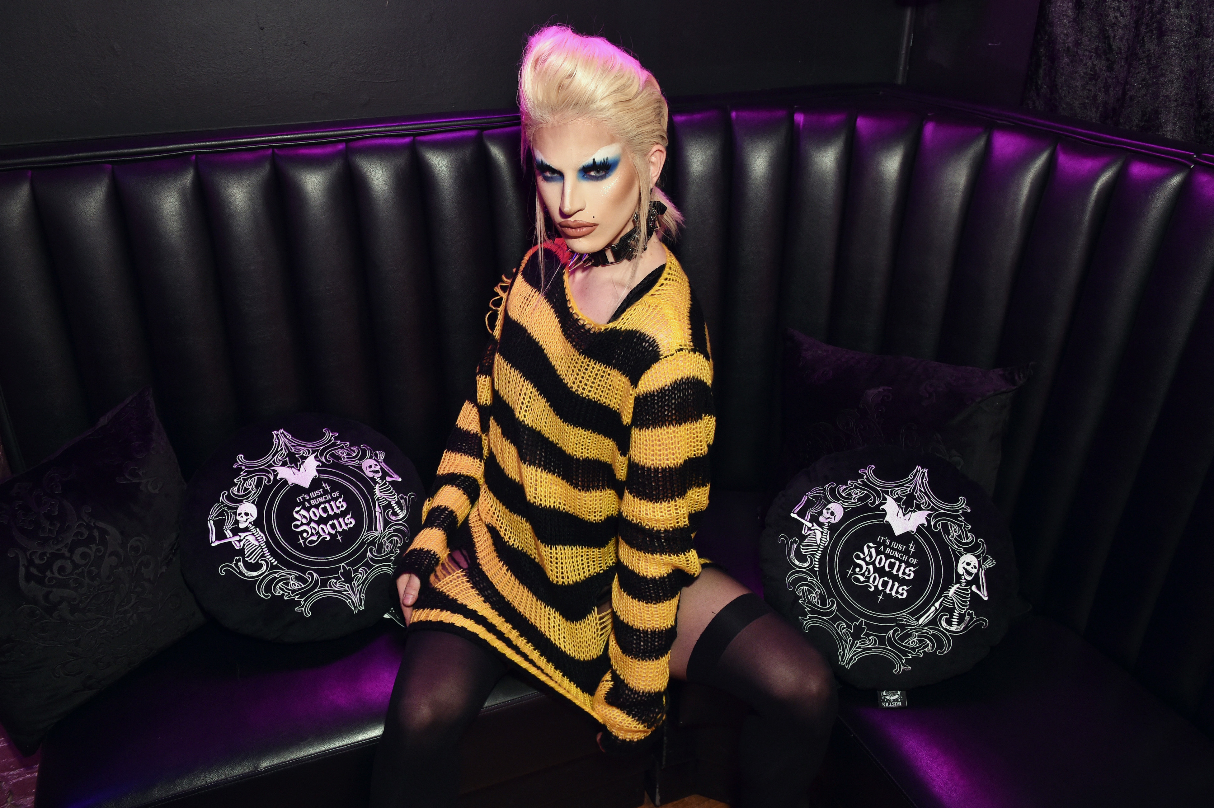 Aquaria attends Killstar's Black Hexmas