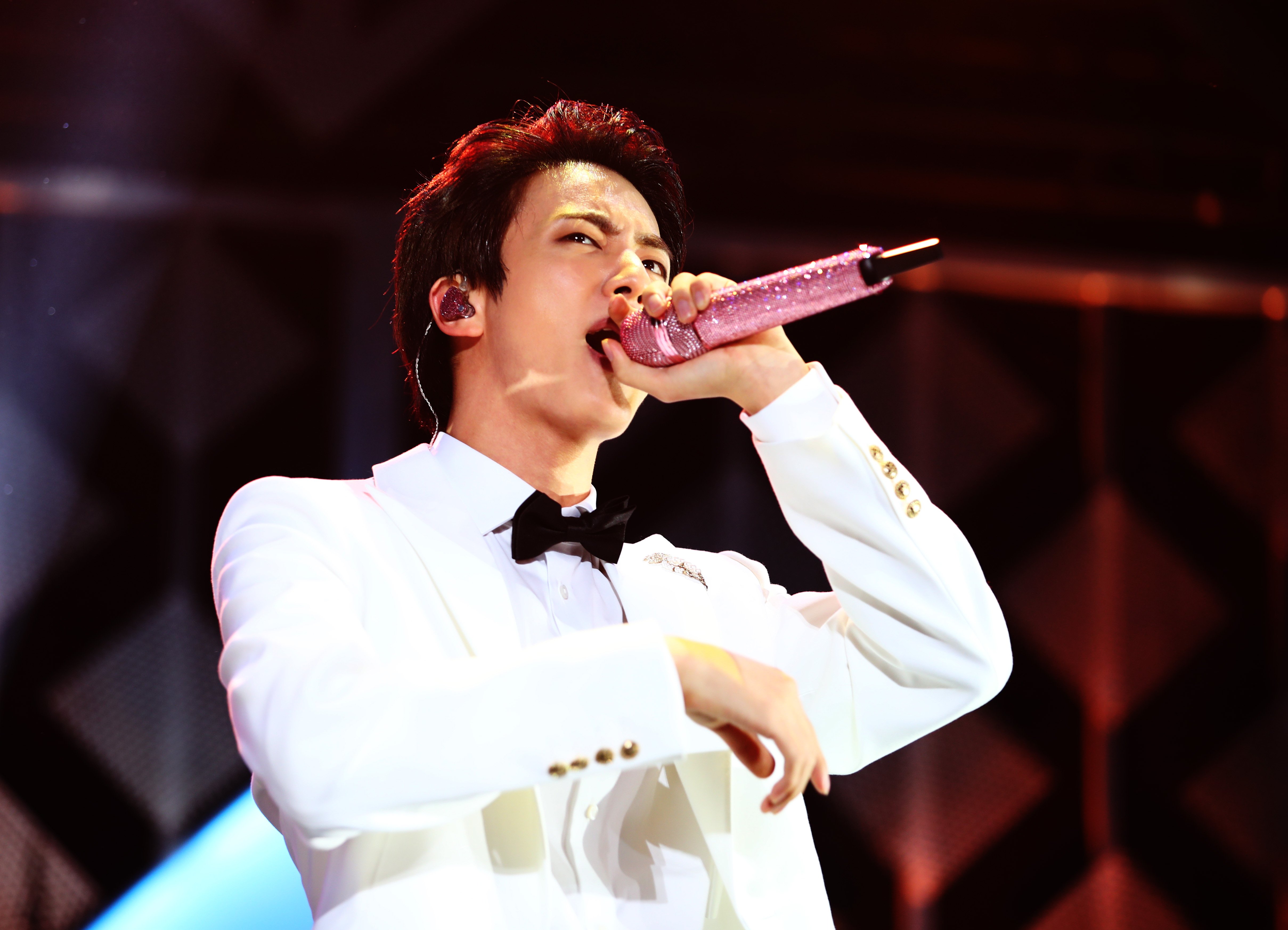Jin of BTS performs onstage during 102.7 KIIS FM's Jingle Ball 2019
