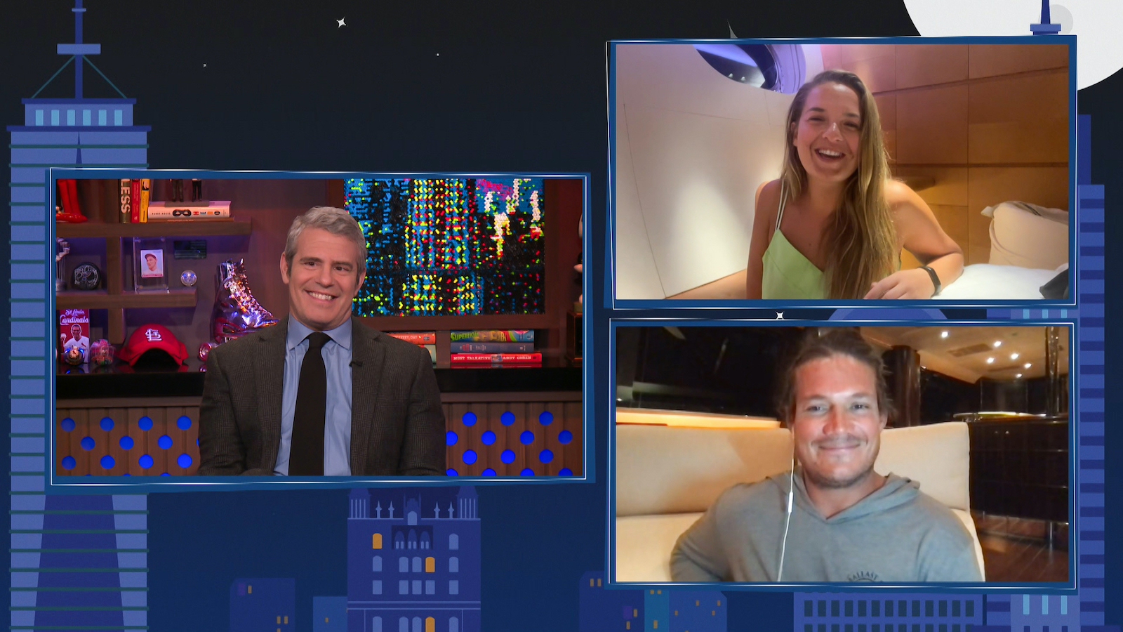 Andy Cohen hosted Gary King, Daisy Kelliher from 'Below Deck Sailing Yacht' on 'WWHL'