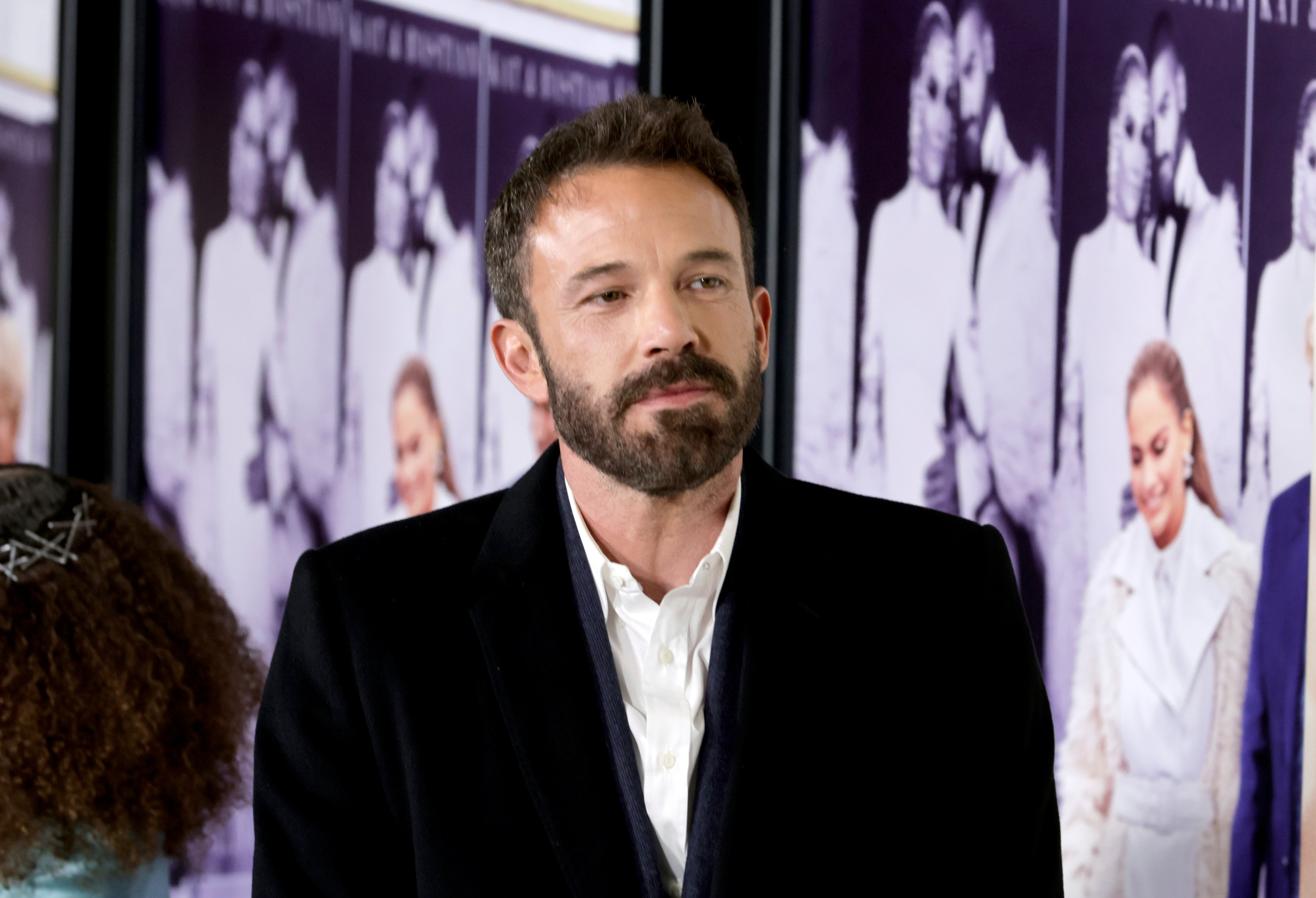Ben Affleck looking on at the Los Angeles Special Screening of 'Marry Me'