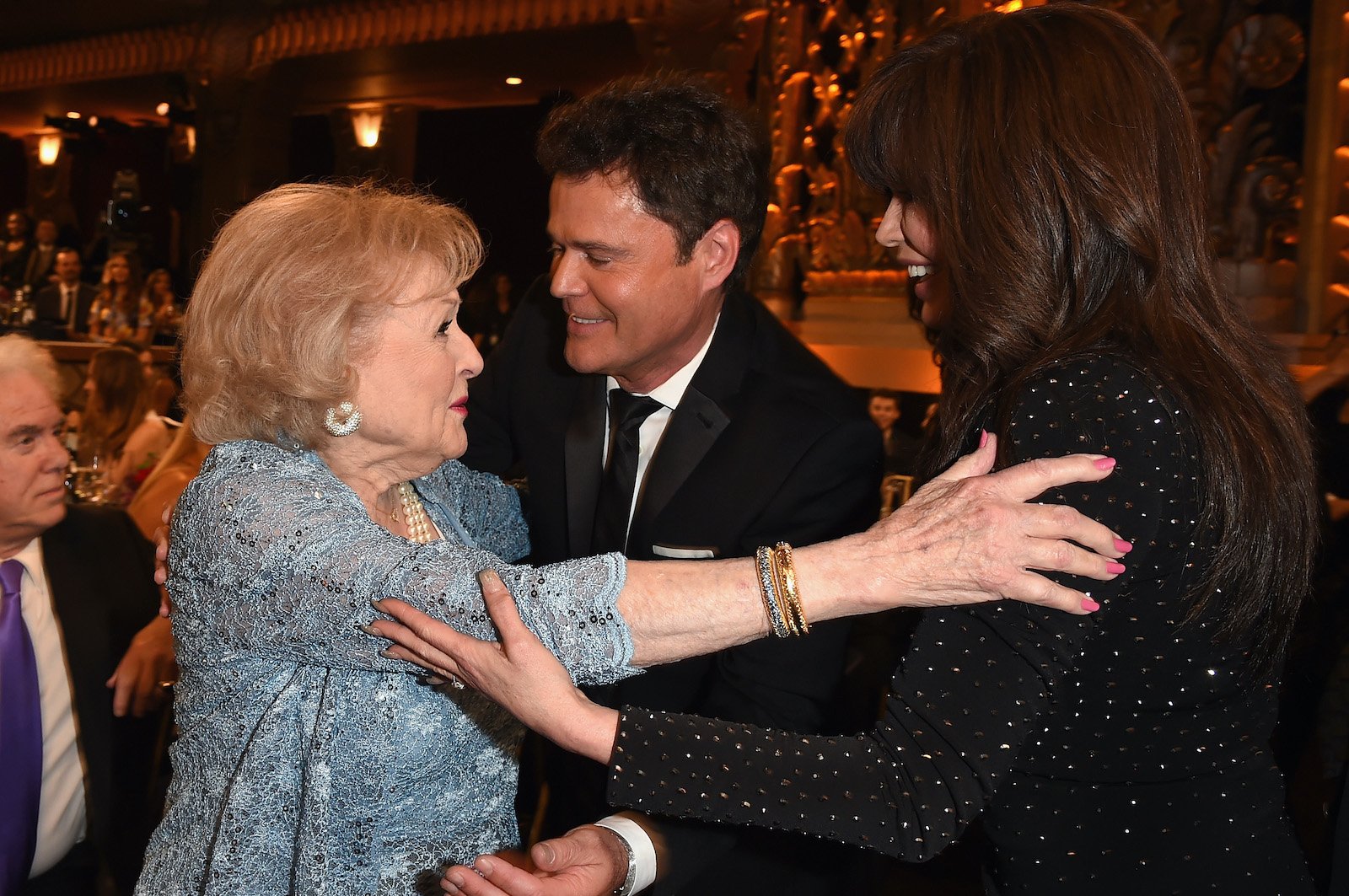Betty White, Donny Osmond and Marie Osmond attend the 2015 TV Land Awards at Saban Theatre