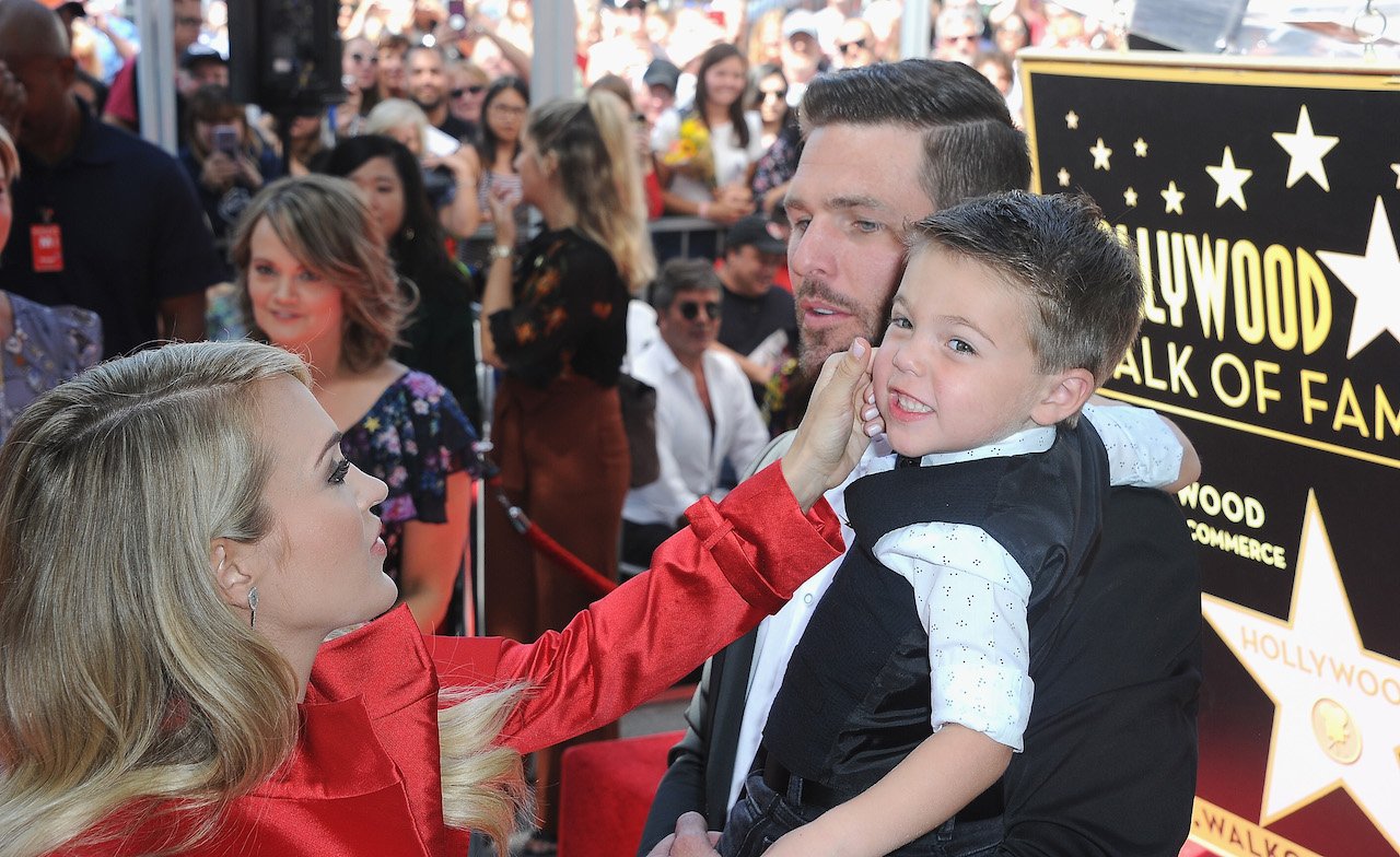 Carrie Underwood and family attend her Star Ceremony on the Hollywood Walk of Fame in 2018