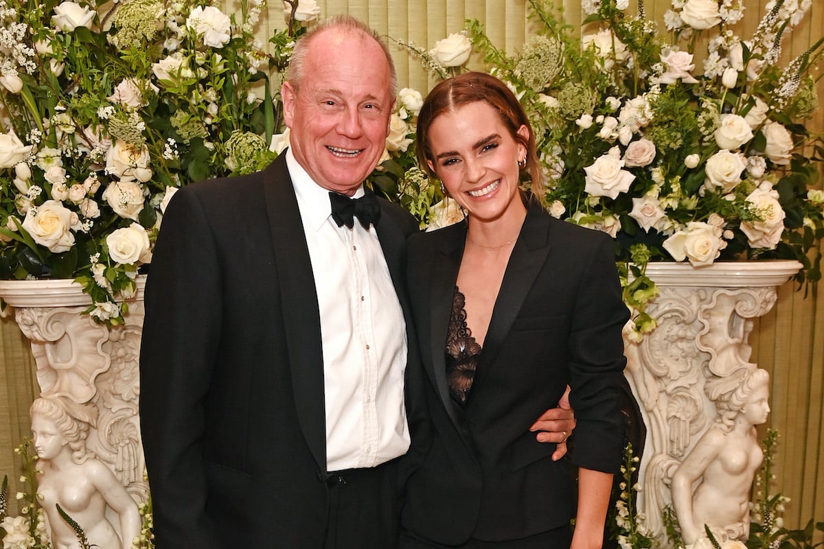 Emma Watson and one of her parents, Chris Watson