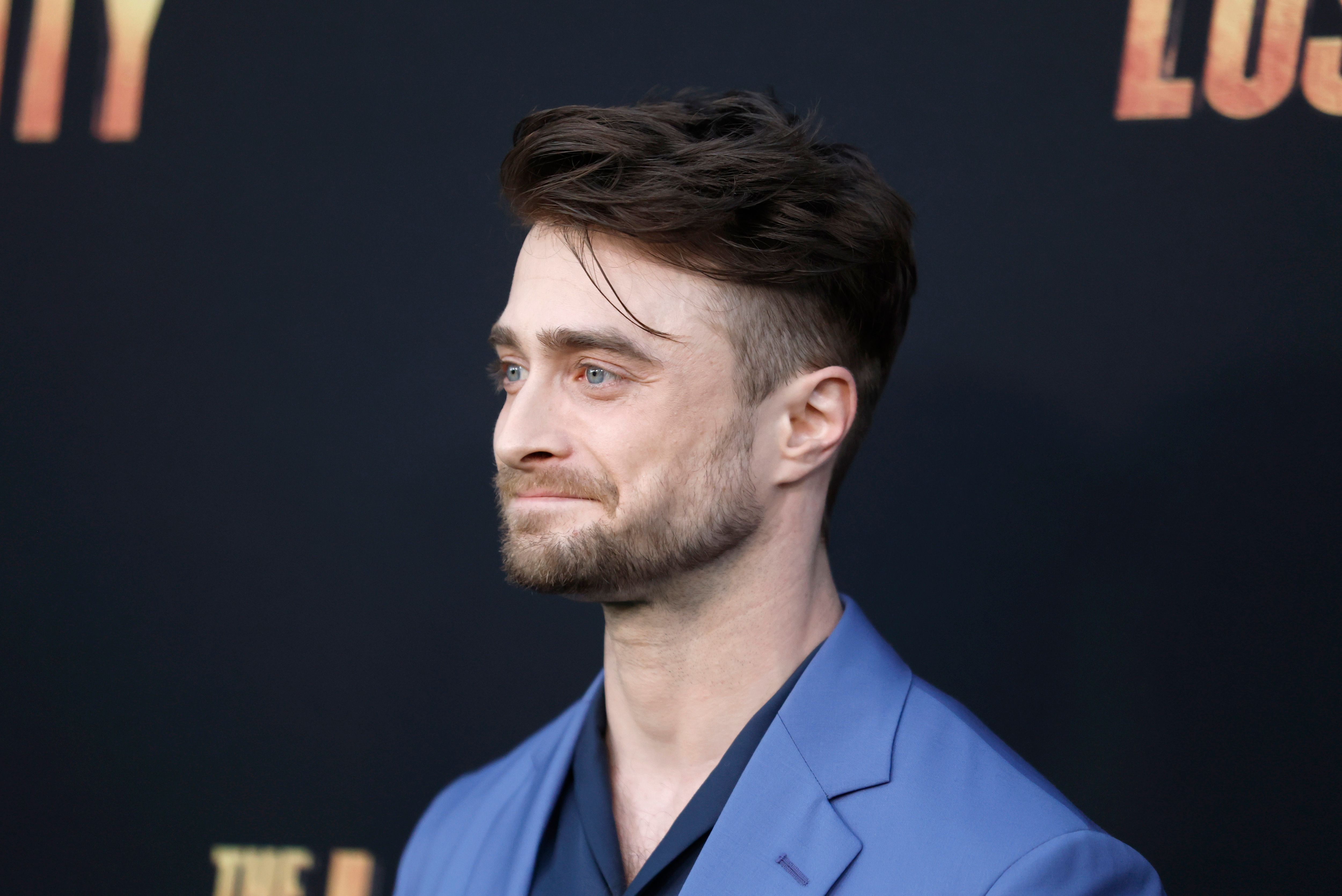 Daniel Radcliffe attends the Los Angeles premiere of The Lost City