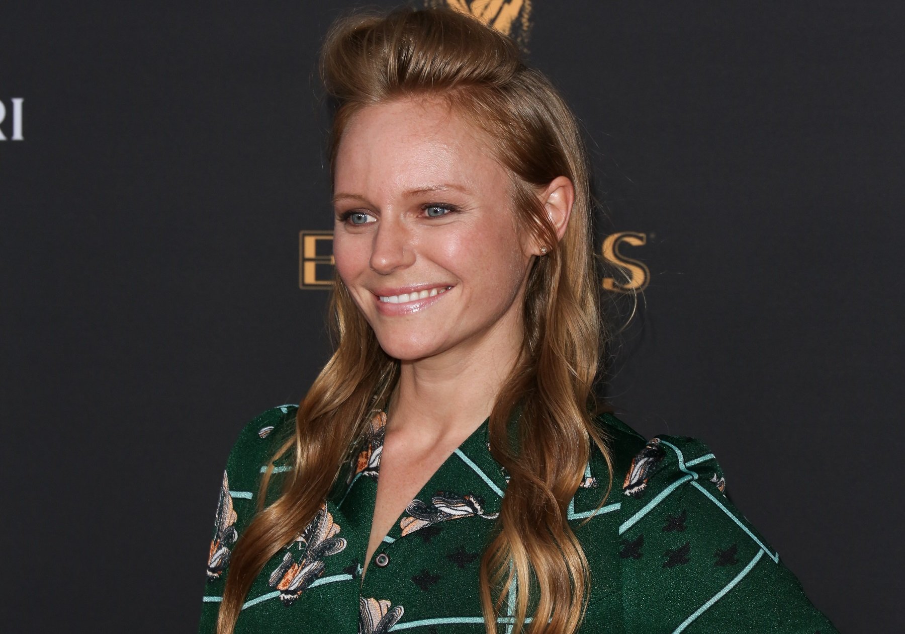 Days of Our Lives star Marci Miller, who plays Abby, in a green checkered dress