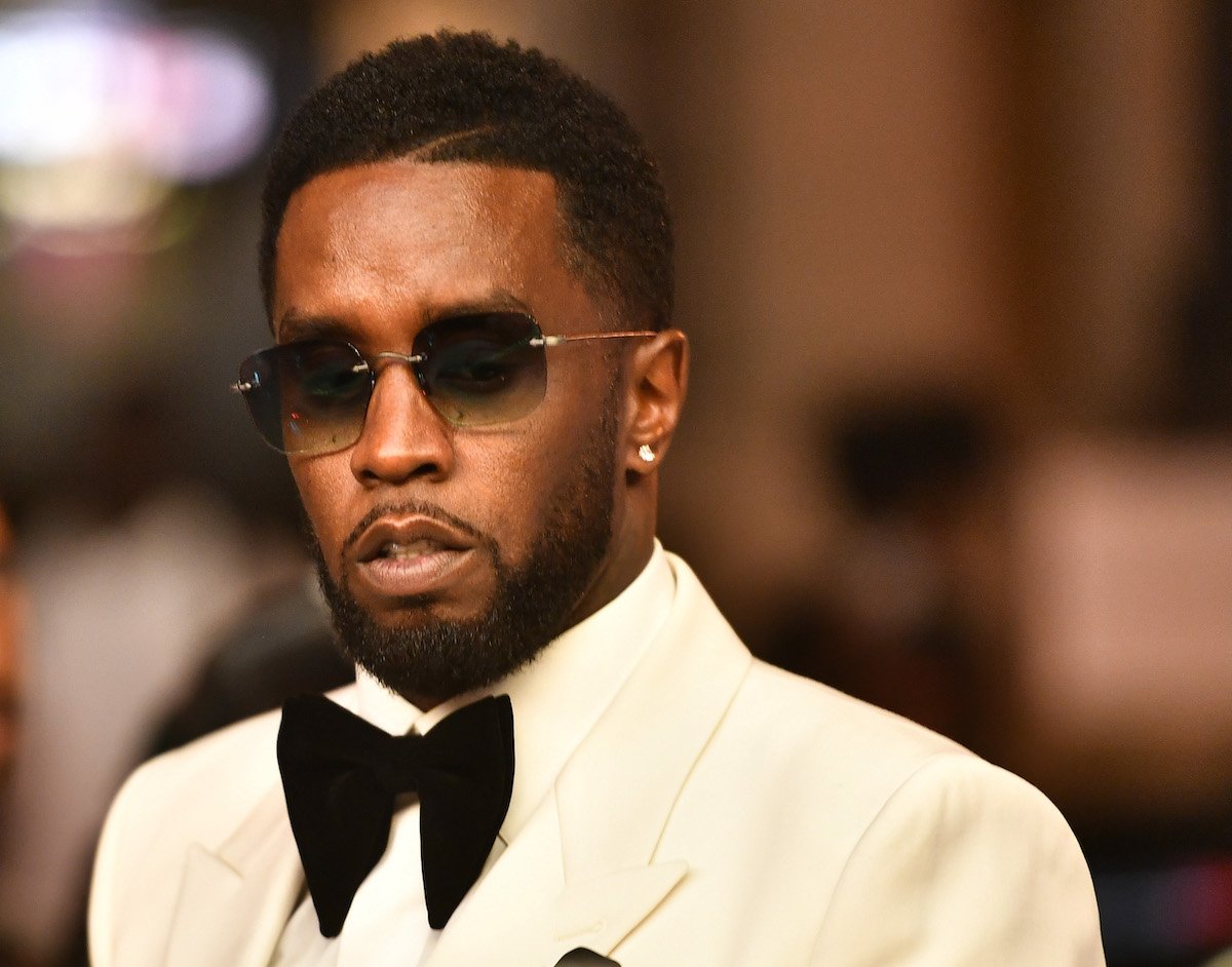 Sean "Diddy" Combs wearing a white suit