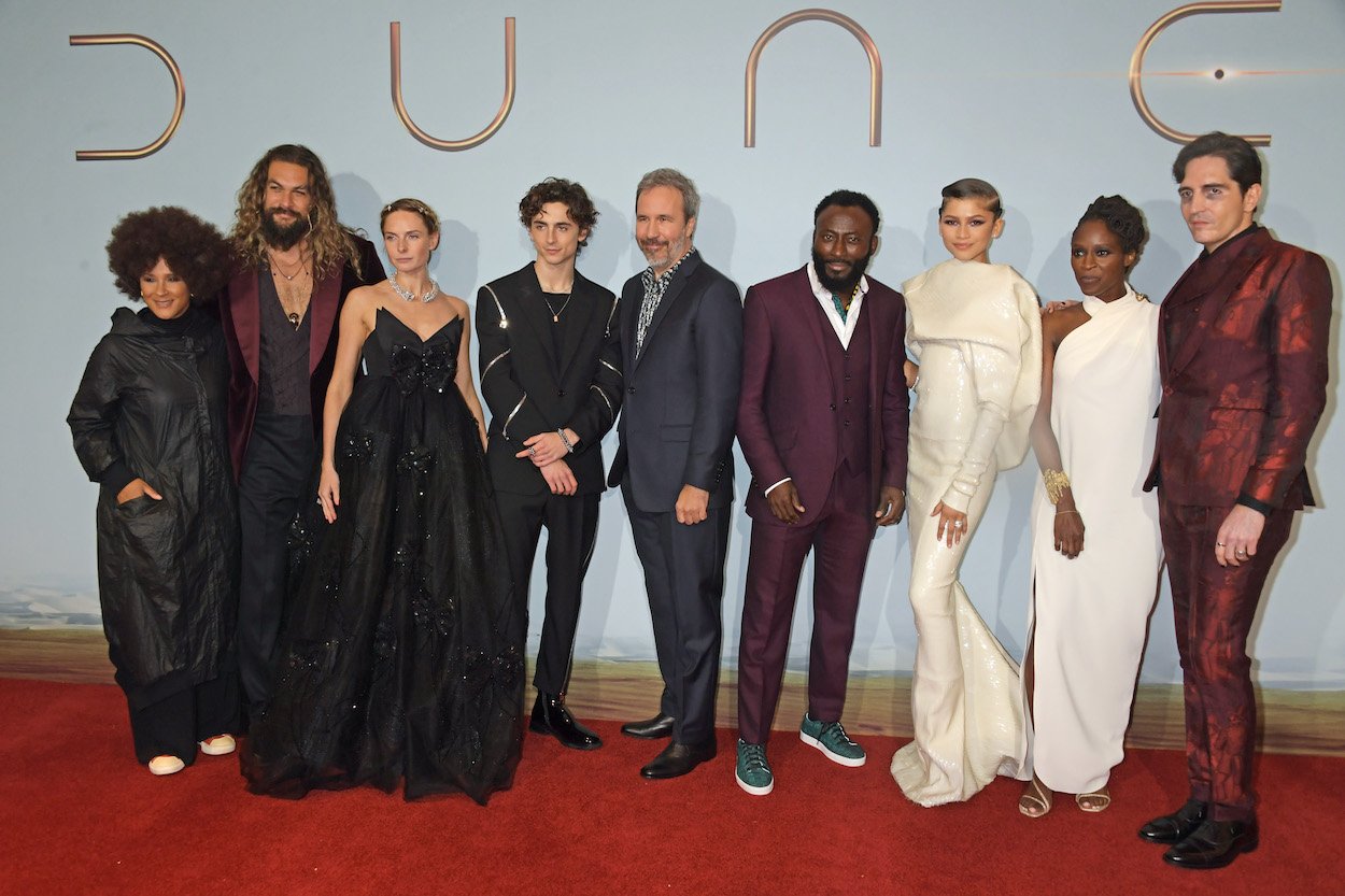 The cast of Dune attend a screening in London in 2021.