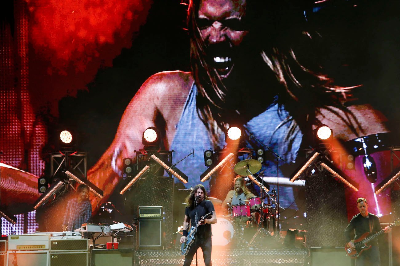 Foo Fighters performing in Chile in 2022.